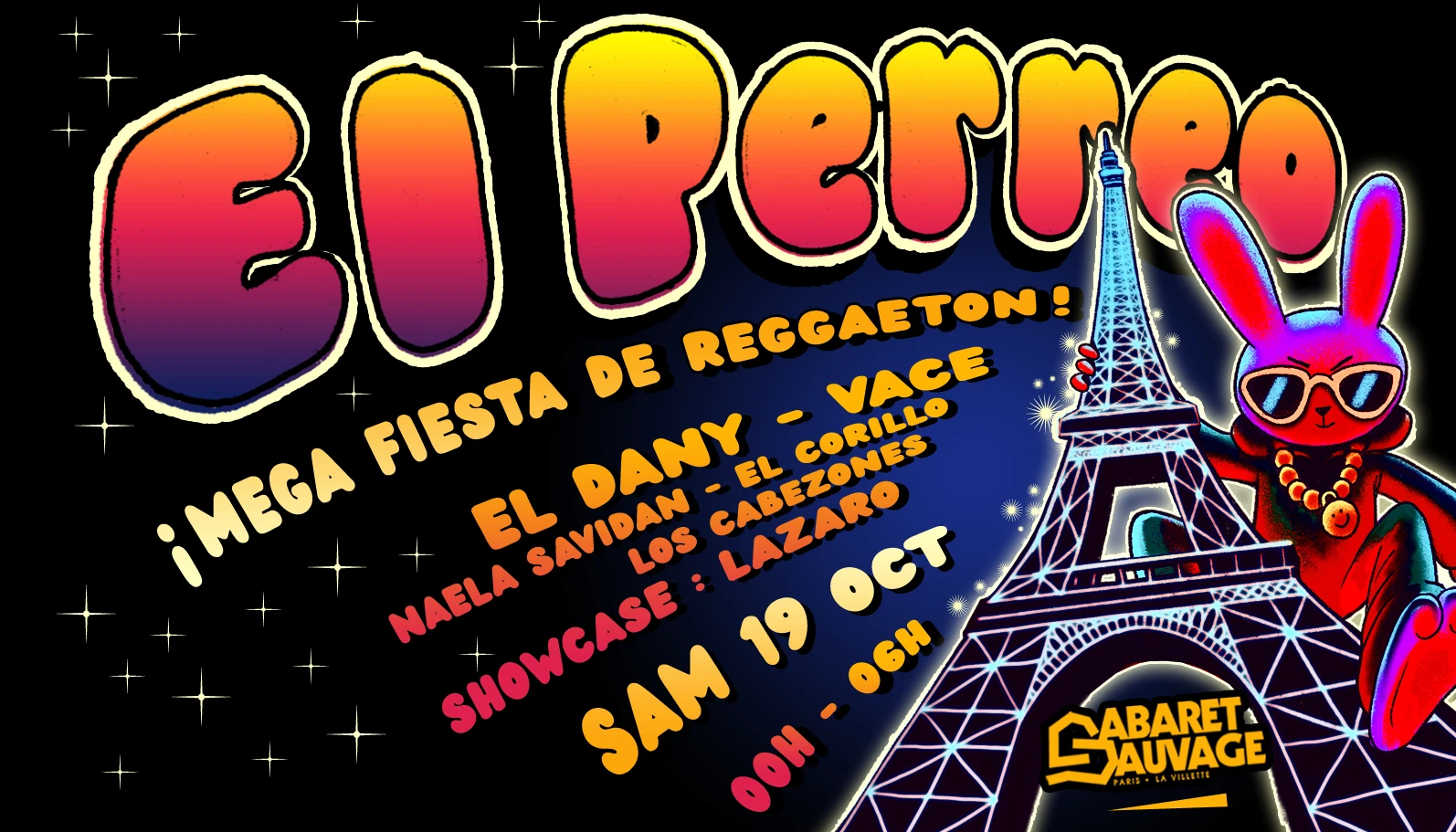 El Perreo ¡ Mega Fiesta De Reggaeton ! 19.10.2024 Cover
