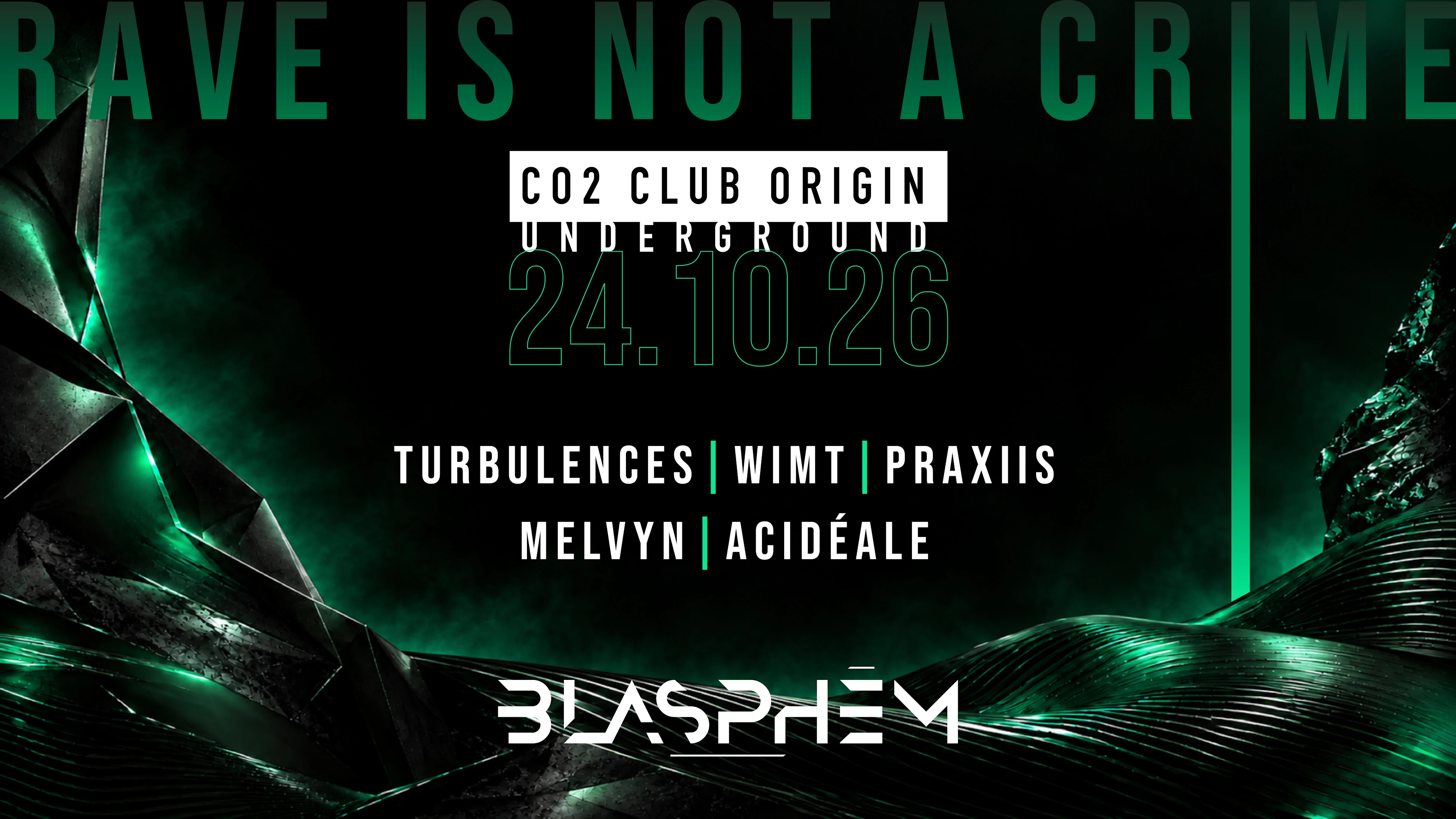 Blasphēm X Co2 Club Origin Underground #3 Cover