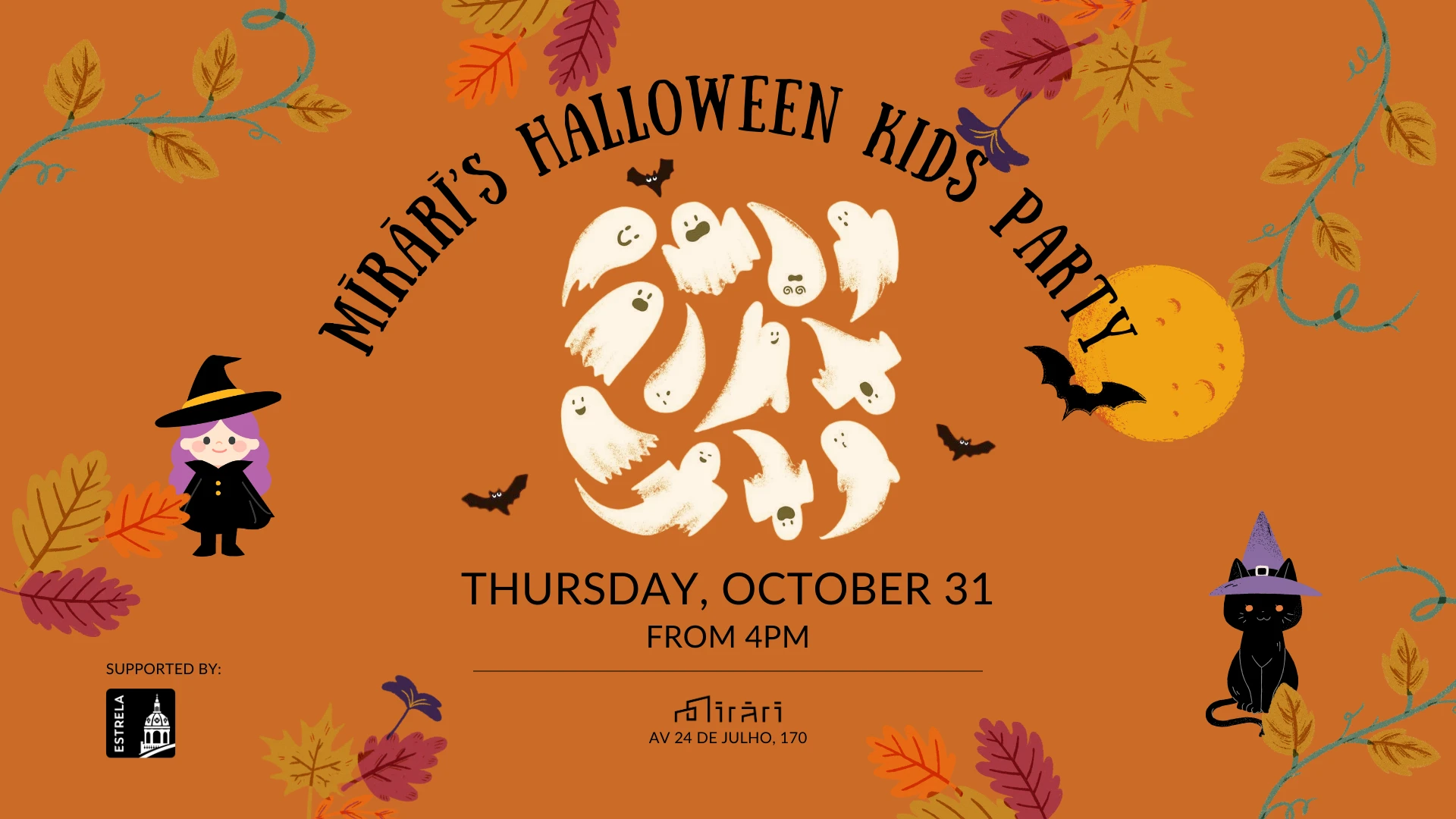Mirari's Halloween Kids Party Cover