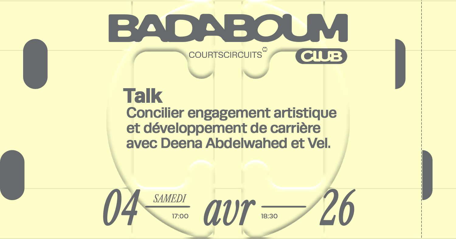 Talk — Courts Circuits: Deena Abdelwahed & Vel Cover