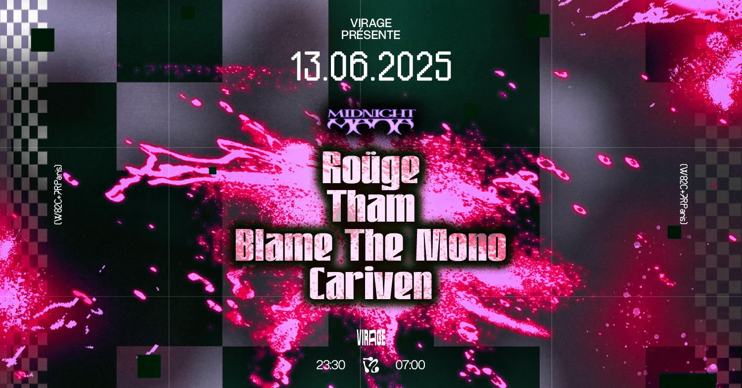 Virage Présente : Roüge, Tham, Blame The Mono, Cariven Cover