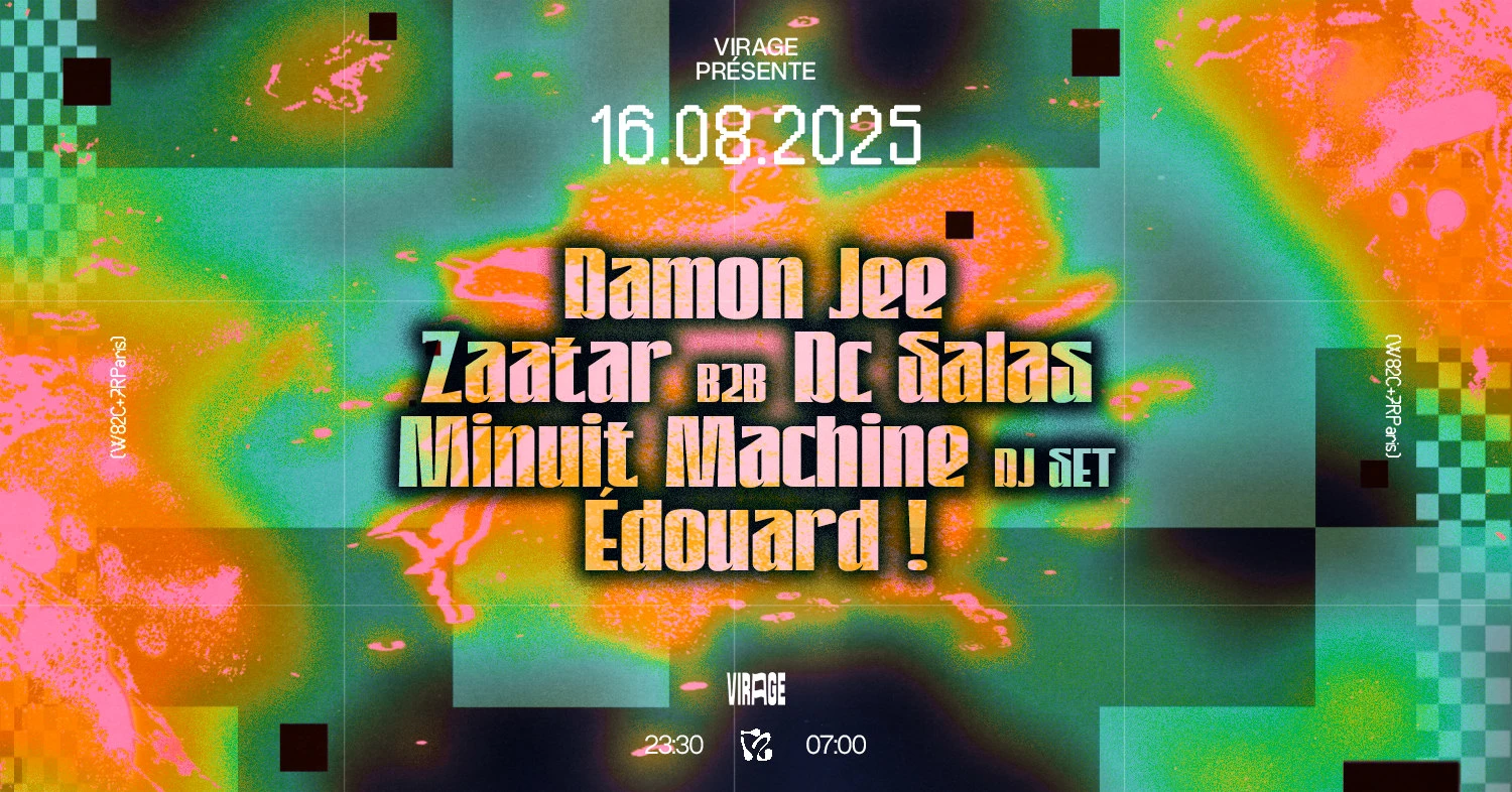 Virage Présente: Damon Jee, Zaatar, DC Salas, Minuit Machine Cover