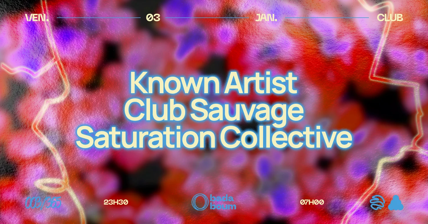 Known Artist (+) Club Sauvage (+) Saturation Collective Cover