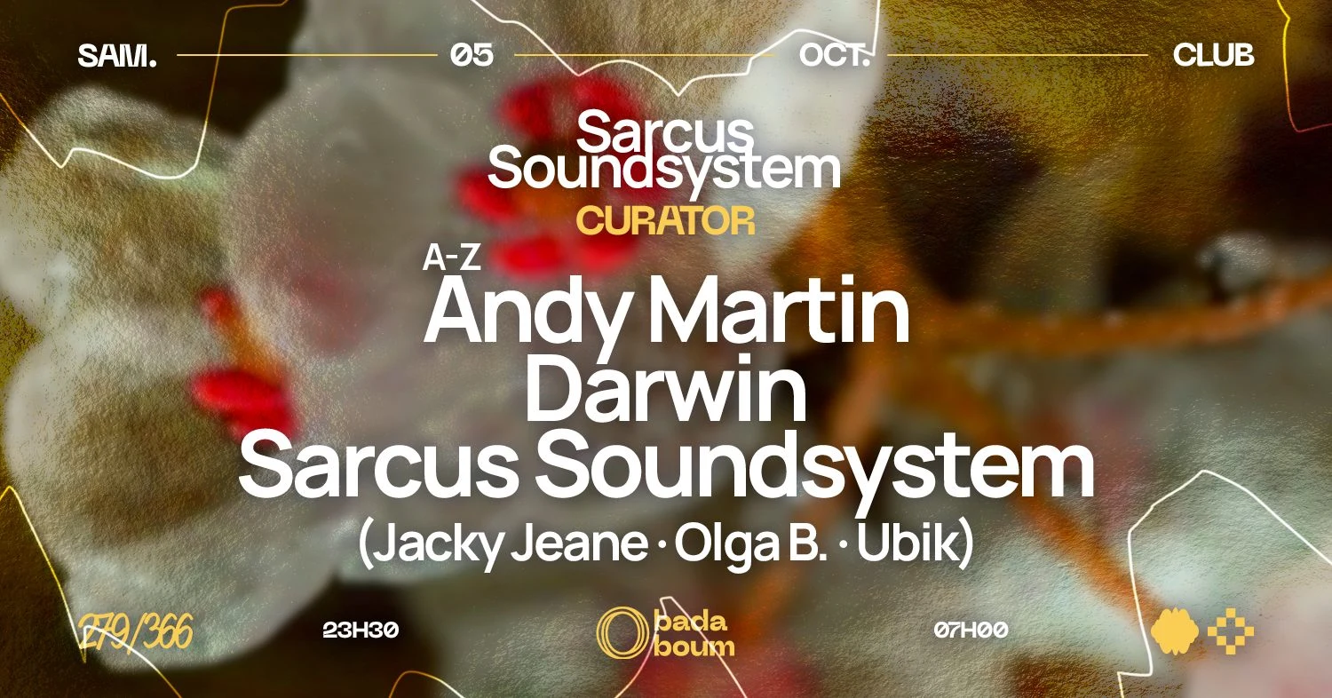 Sarcus Soundsystem Curator : Darwin, Andy Martin Cover
