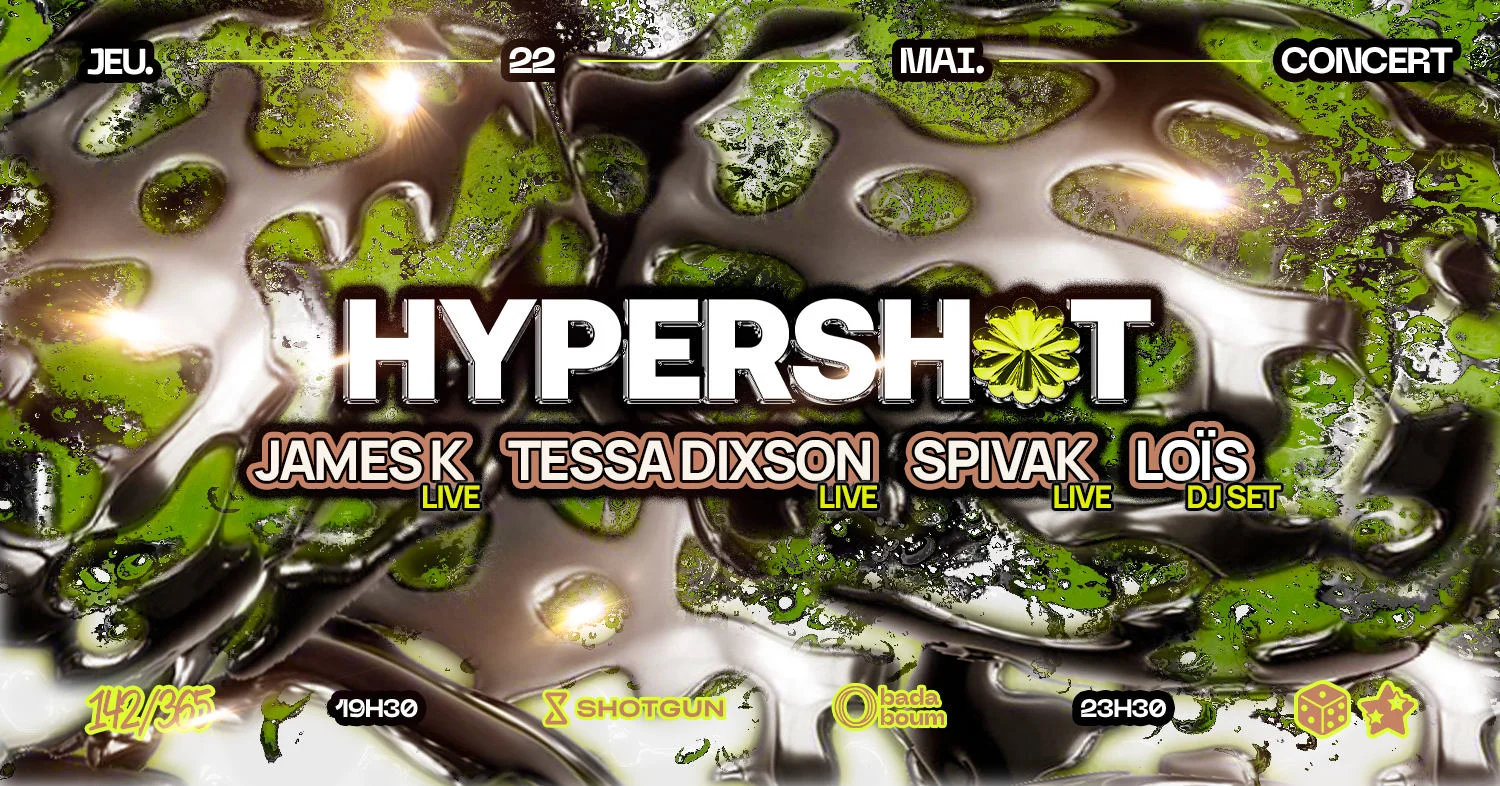 Concert — Hypershot: James K, Tessa Dixson, Spivak Cover