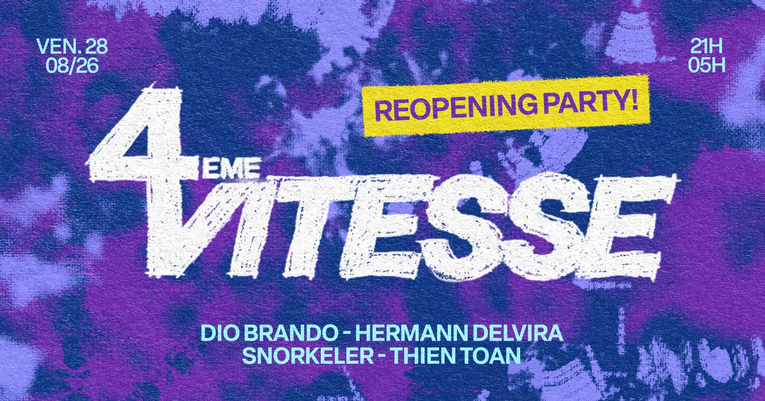 Panic Reopening Party : 4eme Vitesse Cover