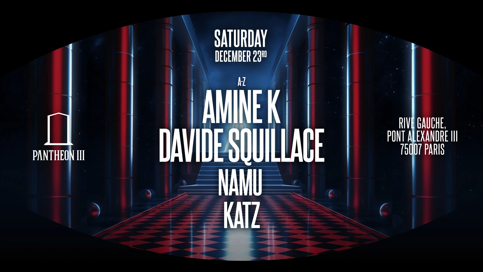 Pantheon Presents : Amine K & Davide Squillace - 23/12 Cover