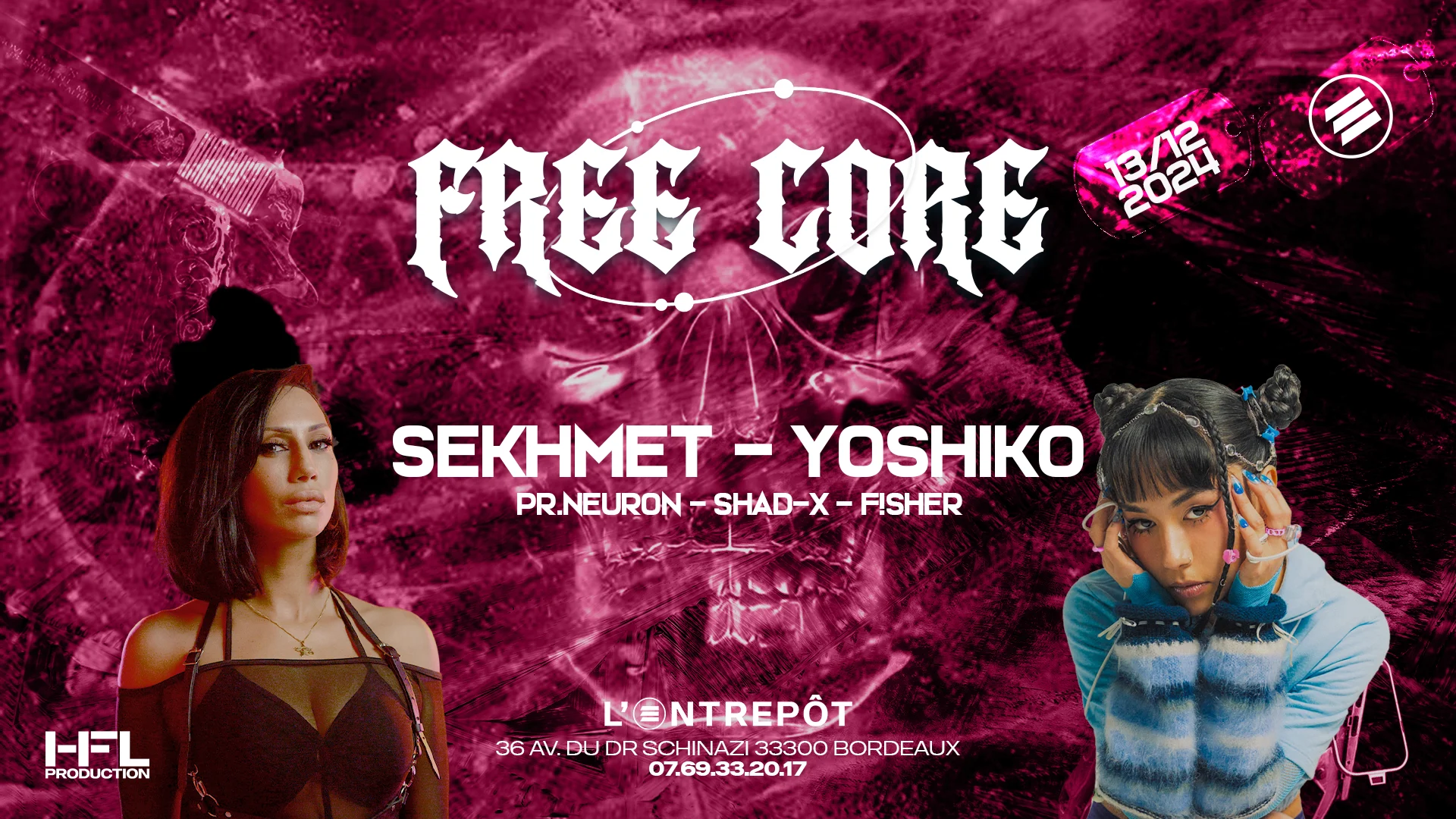 Freecore W/ Yoshiko / Sekmet / Pr Neuron / Fisher / Shad-X Cover
