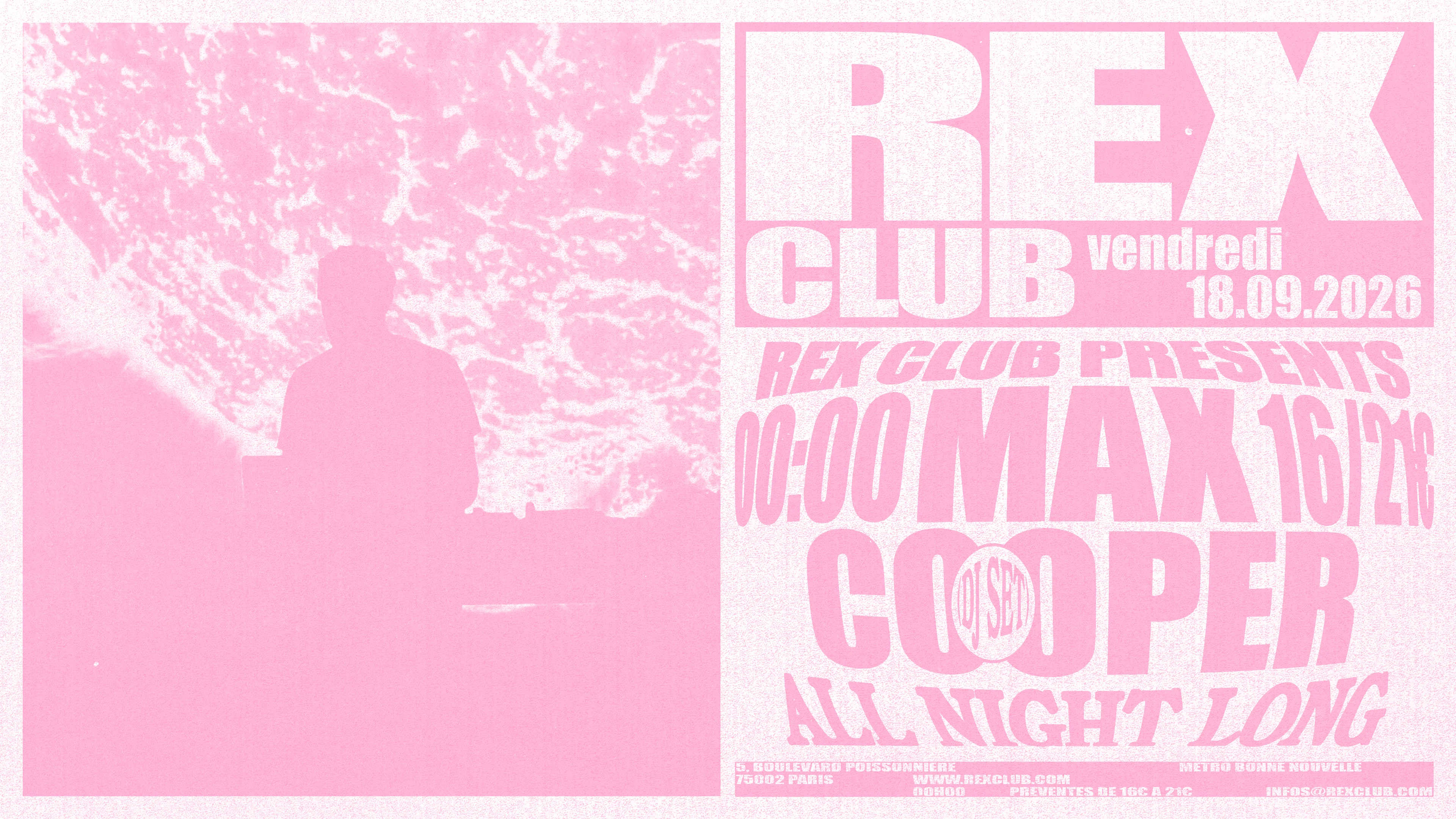 Rex Club Presents: Max Cooper (Djset) All Night Long Cover