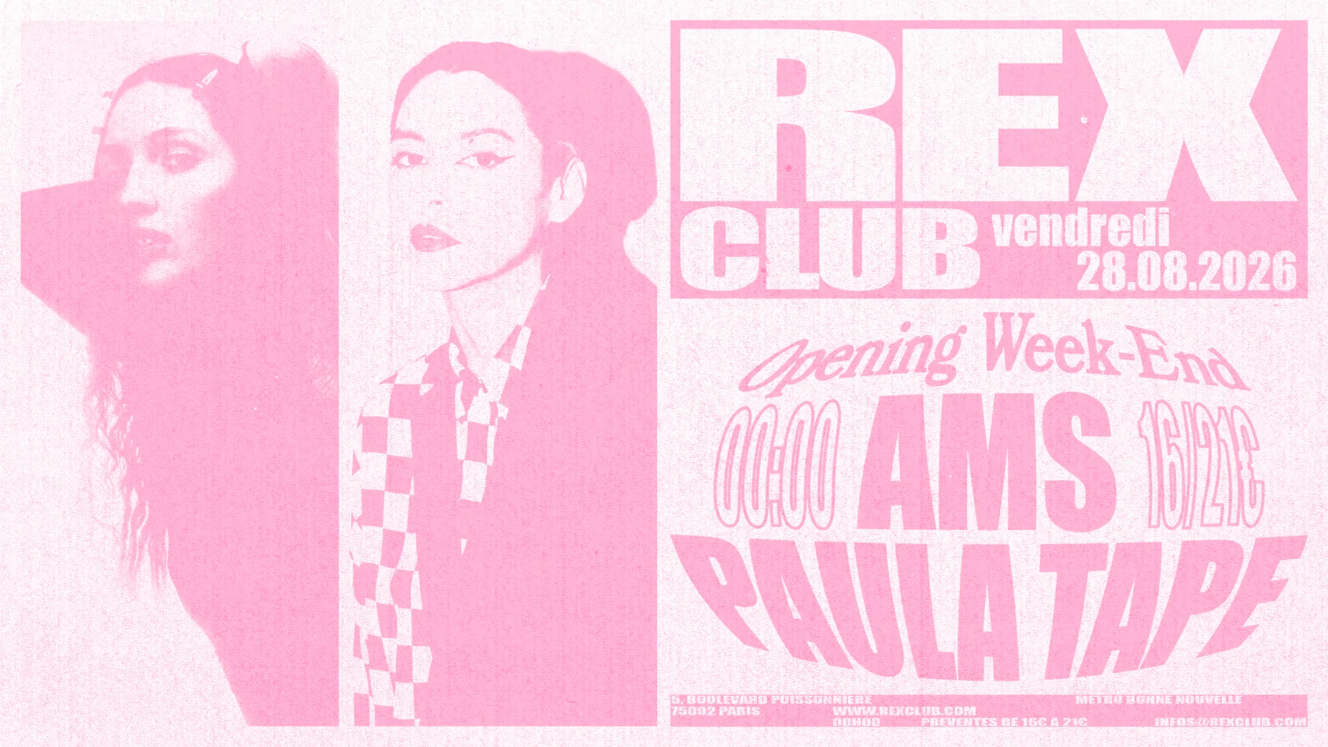 Rex Club Opening Day: Ams & Paula Tape Cover