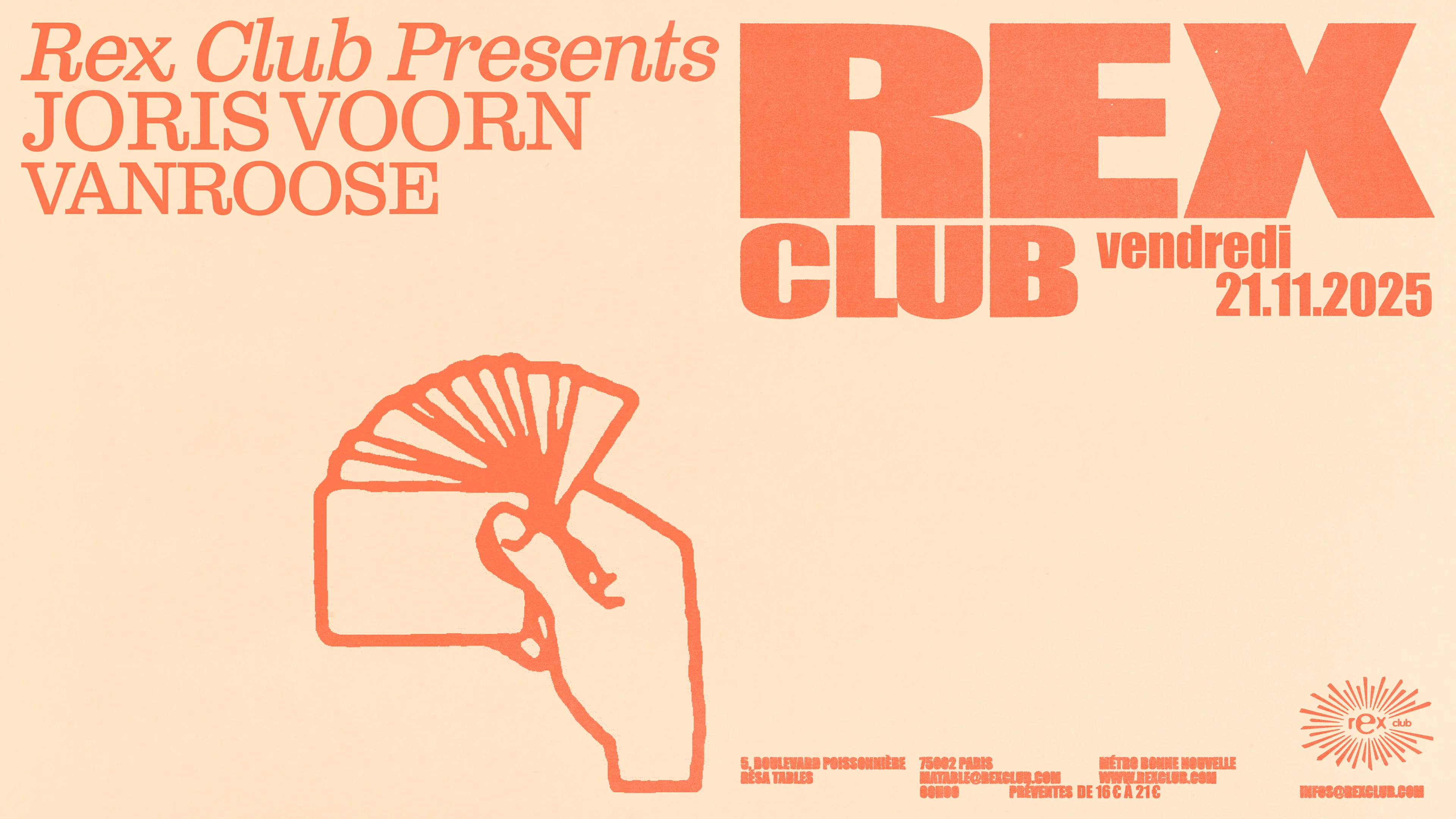 Rex Club Presents: Joris Voorn & Vanroose Cover