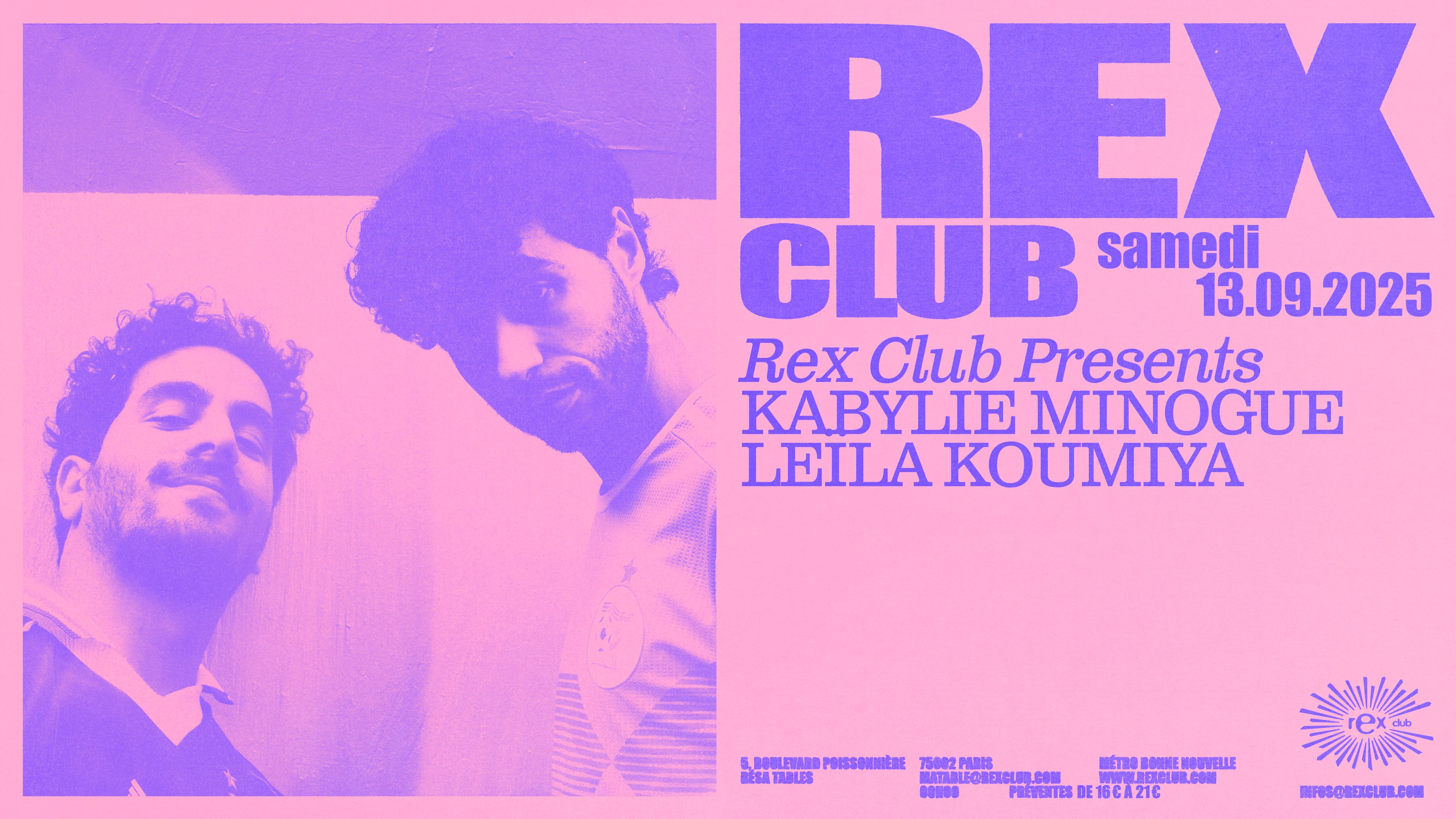 Rex Club Presents: Kabylie Minogue, Leïla Koumiya Cover