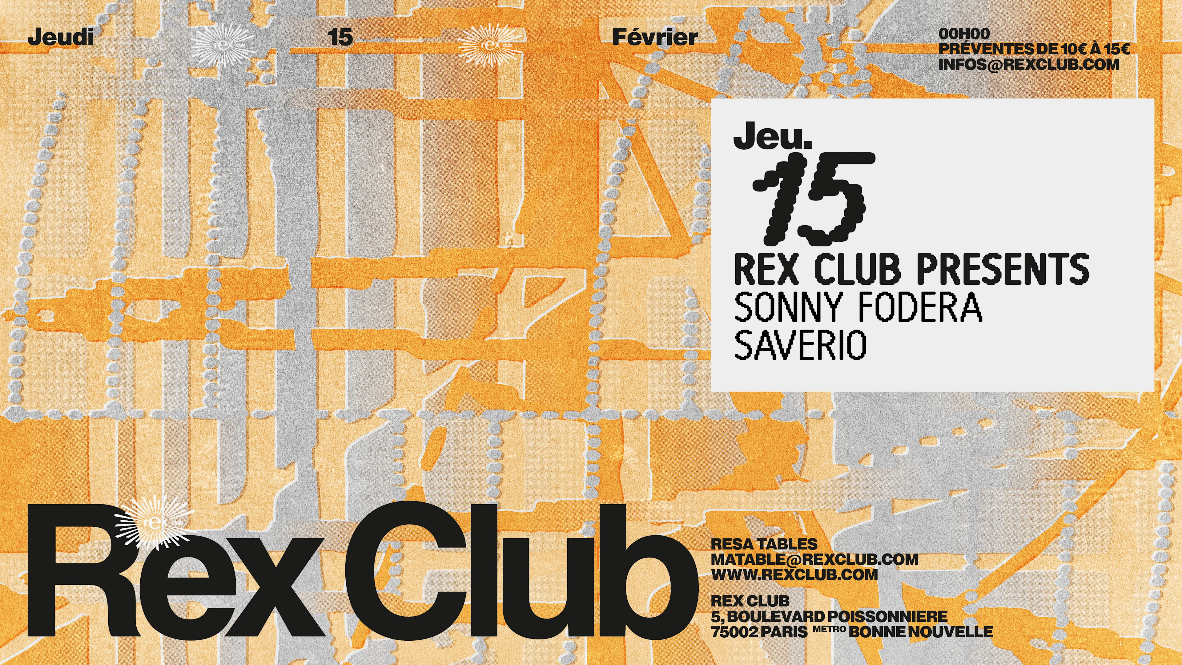 Rex Club Presents: Sonny Fodera & Saverio Cover