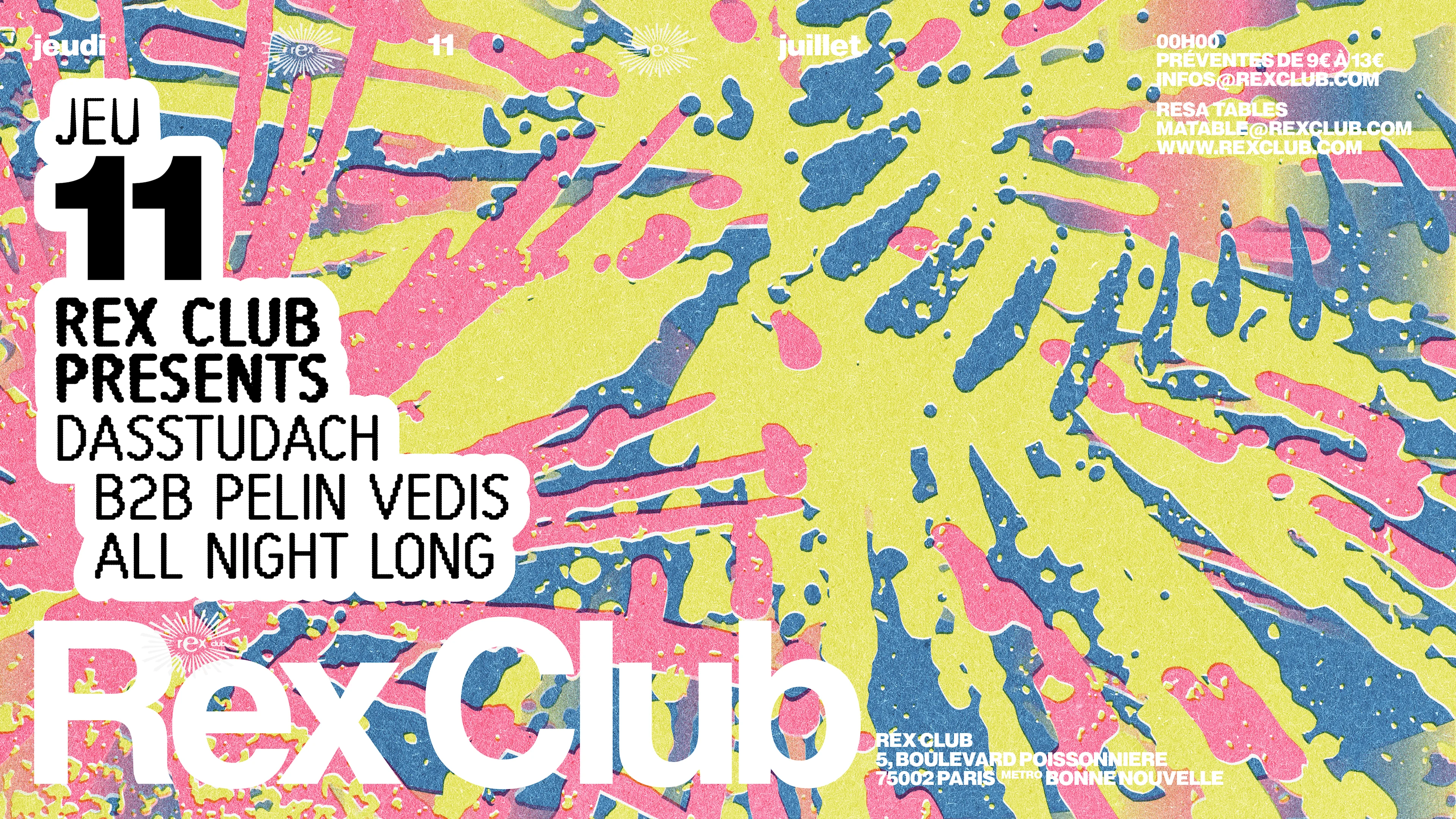 Rex Club Presents: Dasstudach B2b Pelin Vedis All Night Long Cover