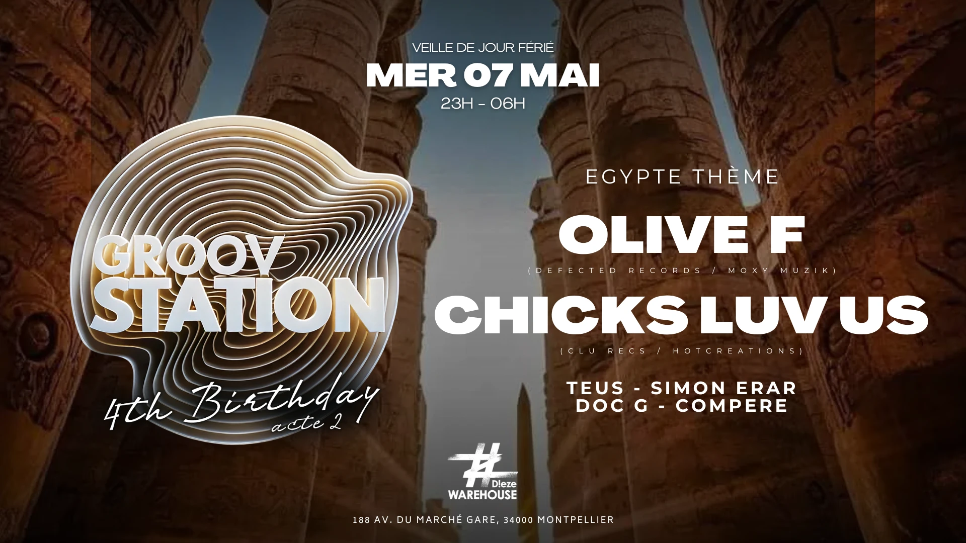 Groov’Station W/ Olive F / Chicks Luv Us (Thème Egypte) Cover