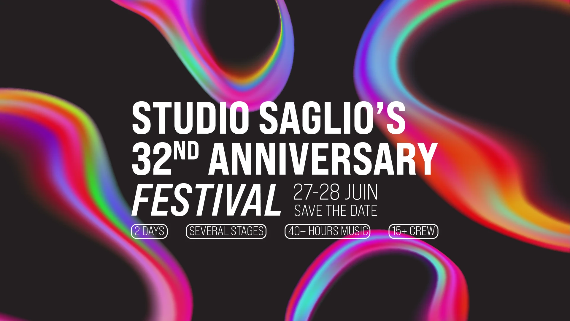 Studio Saglio's 32nd Anniversary Festival Cover