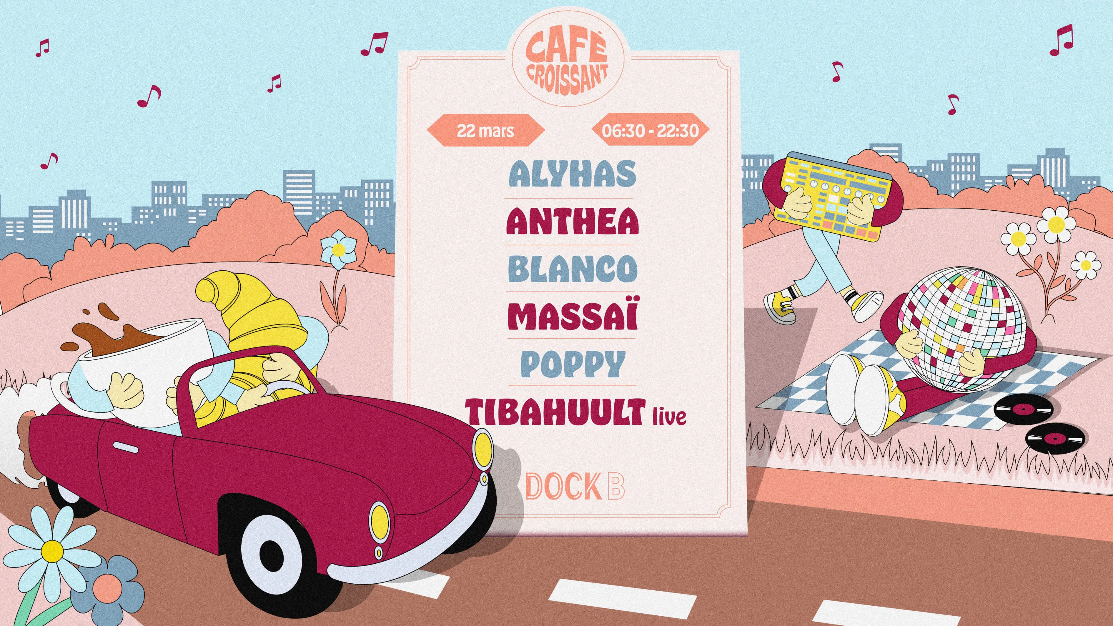 Café Croissant: Anthea, Massaï, Tibahuult Live, Poppy & More Cover