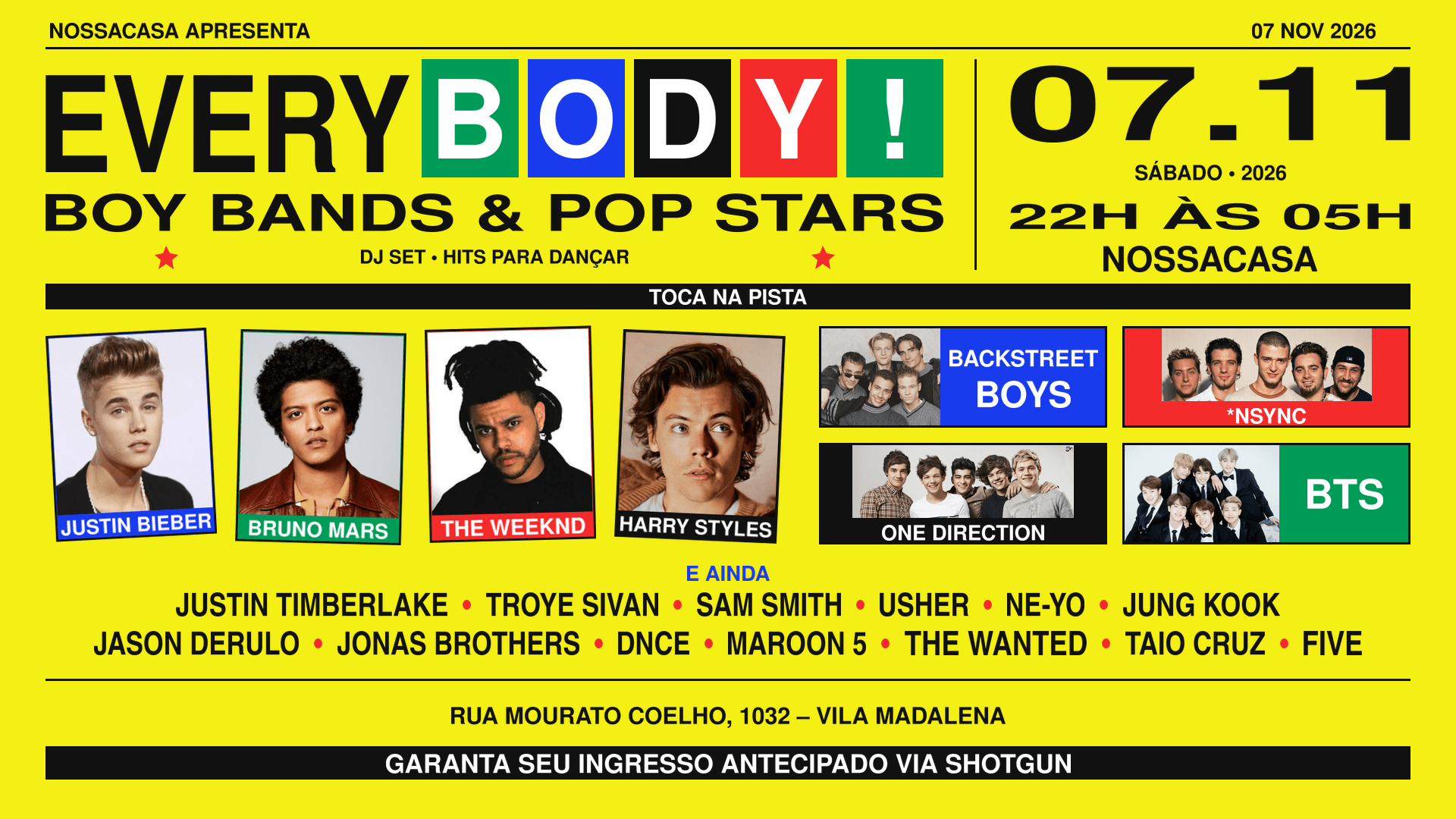 Everybody! — Boy Bands & Pop Stars Cover