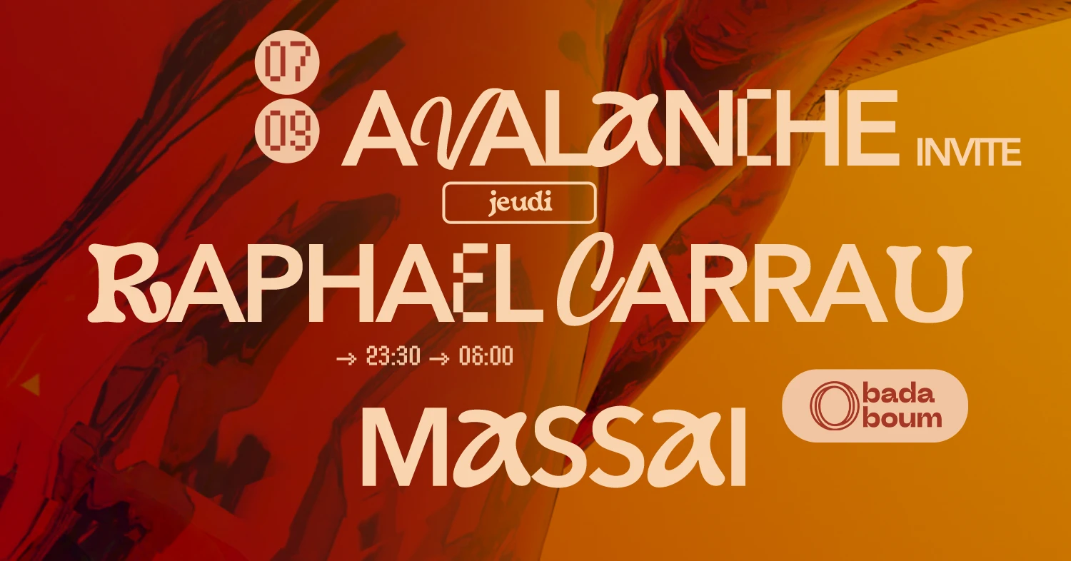 Club — Avalanche Records Invite Raphael Carrau (+) Massai Cover