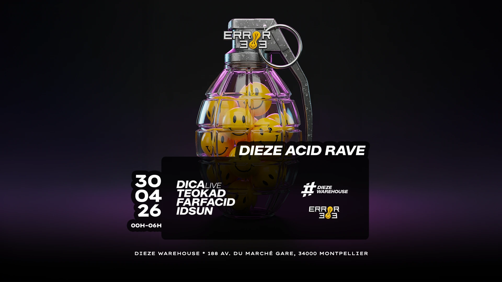 Dica, Farfacid, Teokad : Dieze Acid Rave Cover