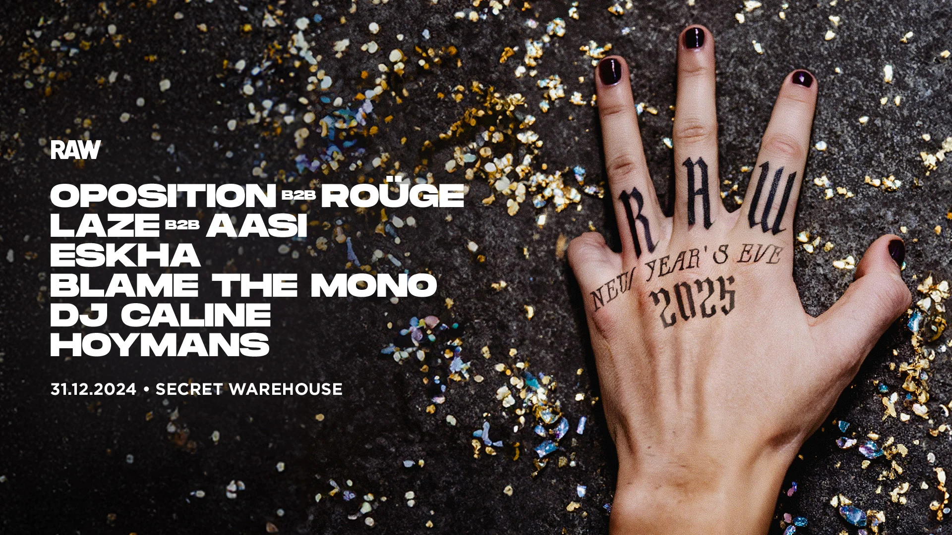 Raw Nye 2025 • Oposition B2b Roüge, Laze B2b Aasi, Eskha... Cover