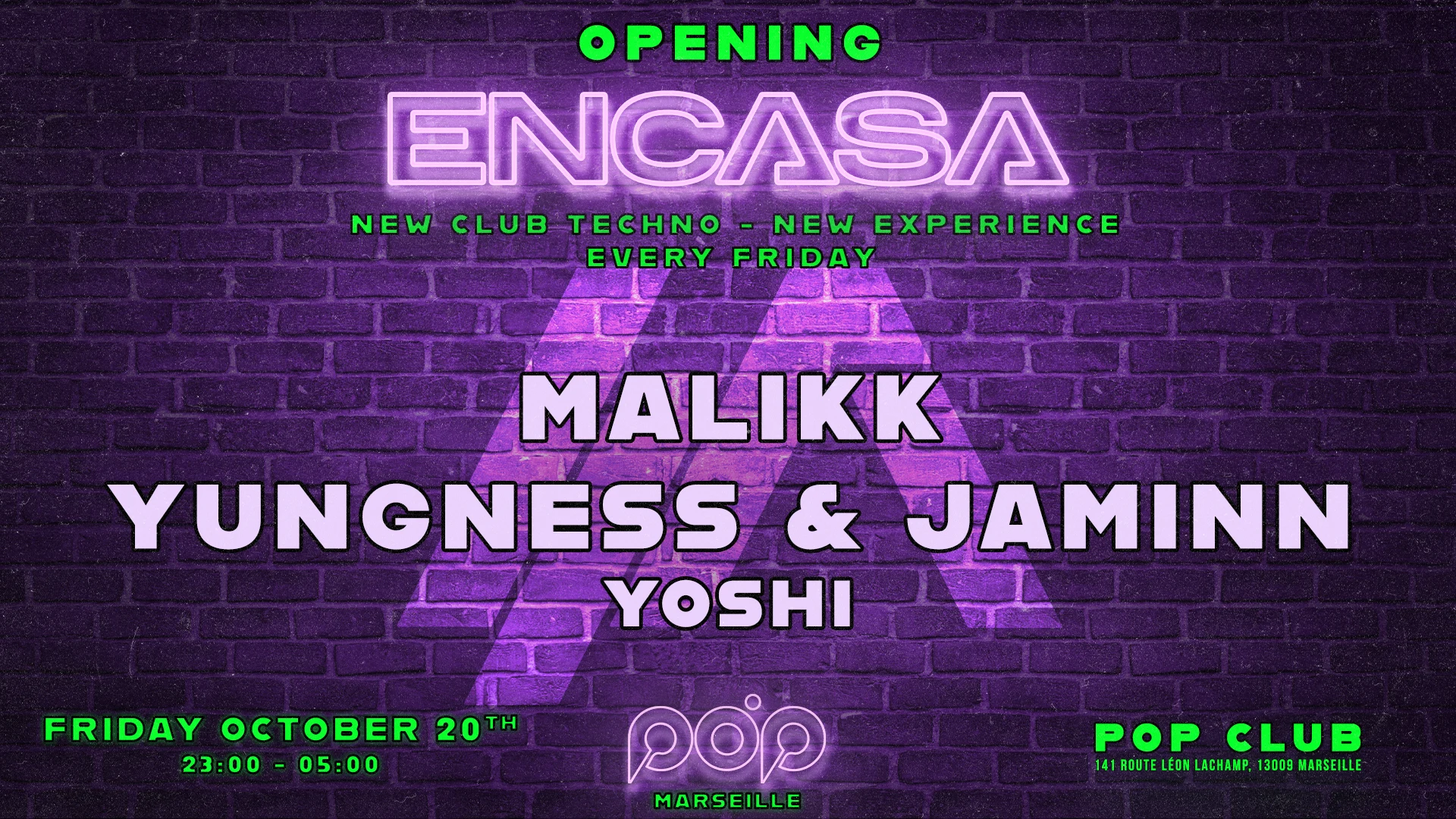 Encasa At Pop Club Opening Cover
