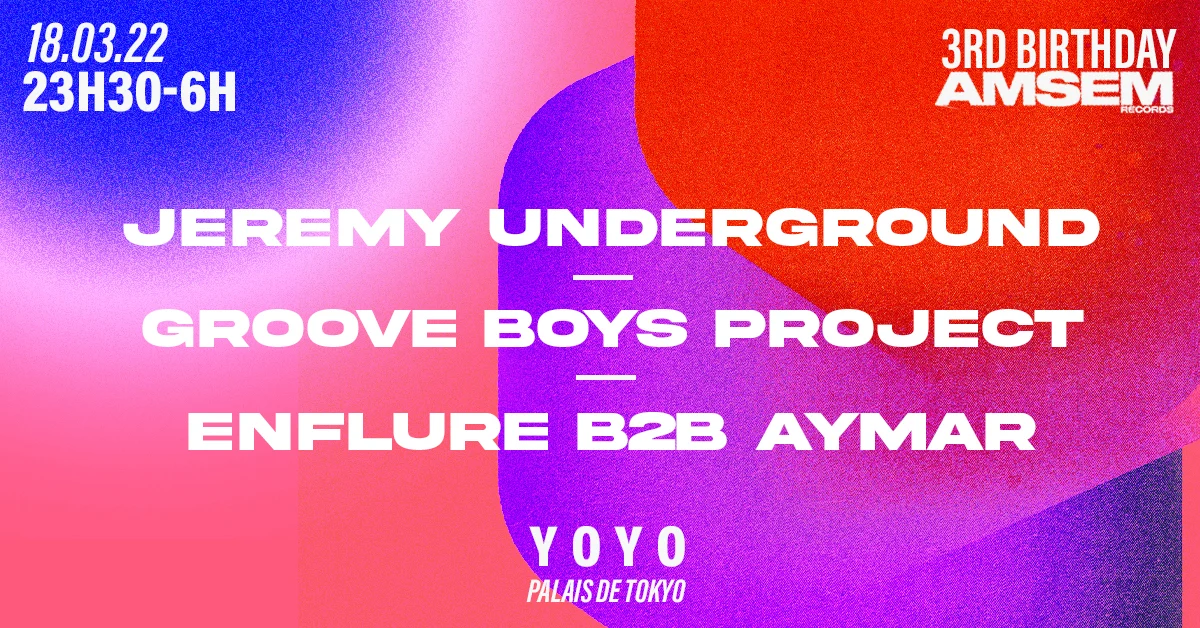 Amsem 3rd Birthday W/ Jeremy Underground, Grooveboys Project Cover