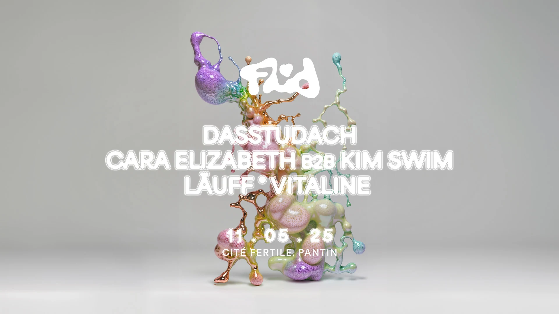 Fluid • Dasstudach, Cara Elizabeth B2b Kim Swim, Vitaline... Cover