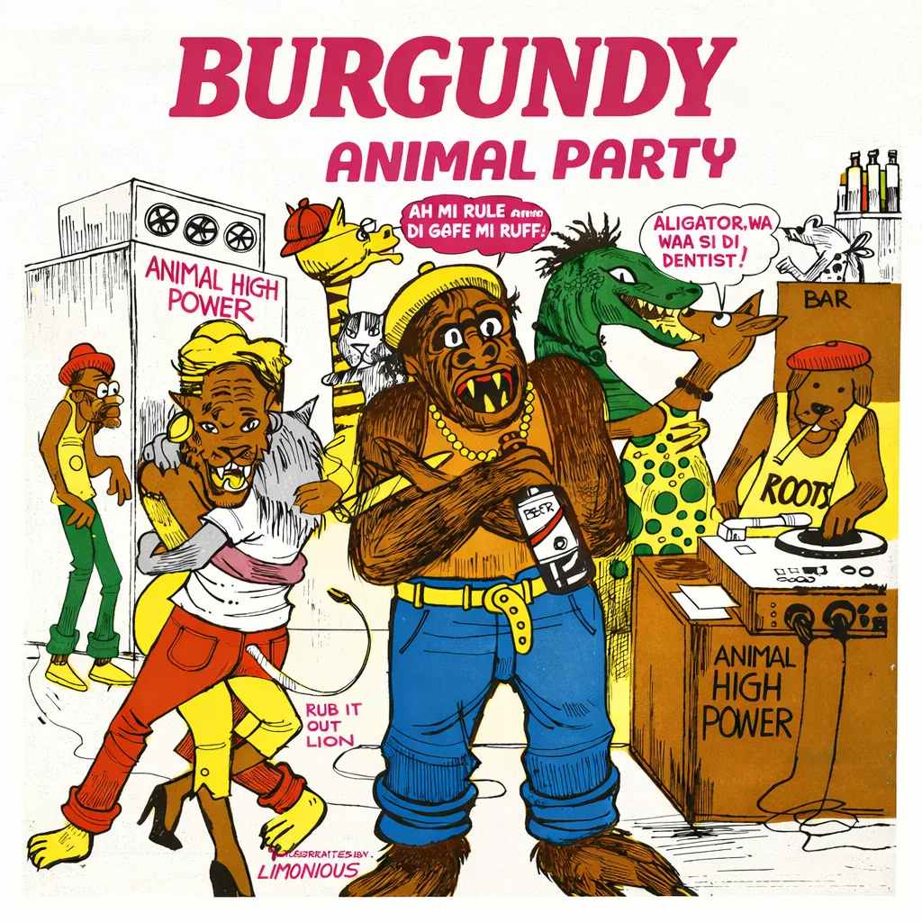 Burgundy Animal Party Cover