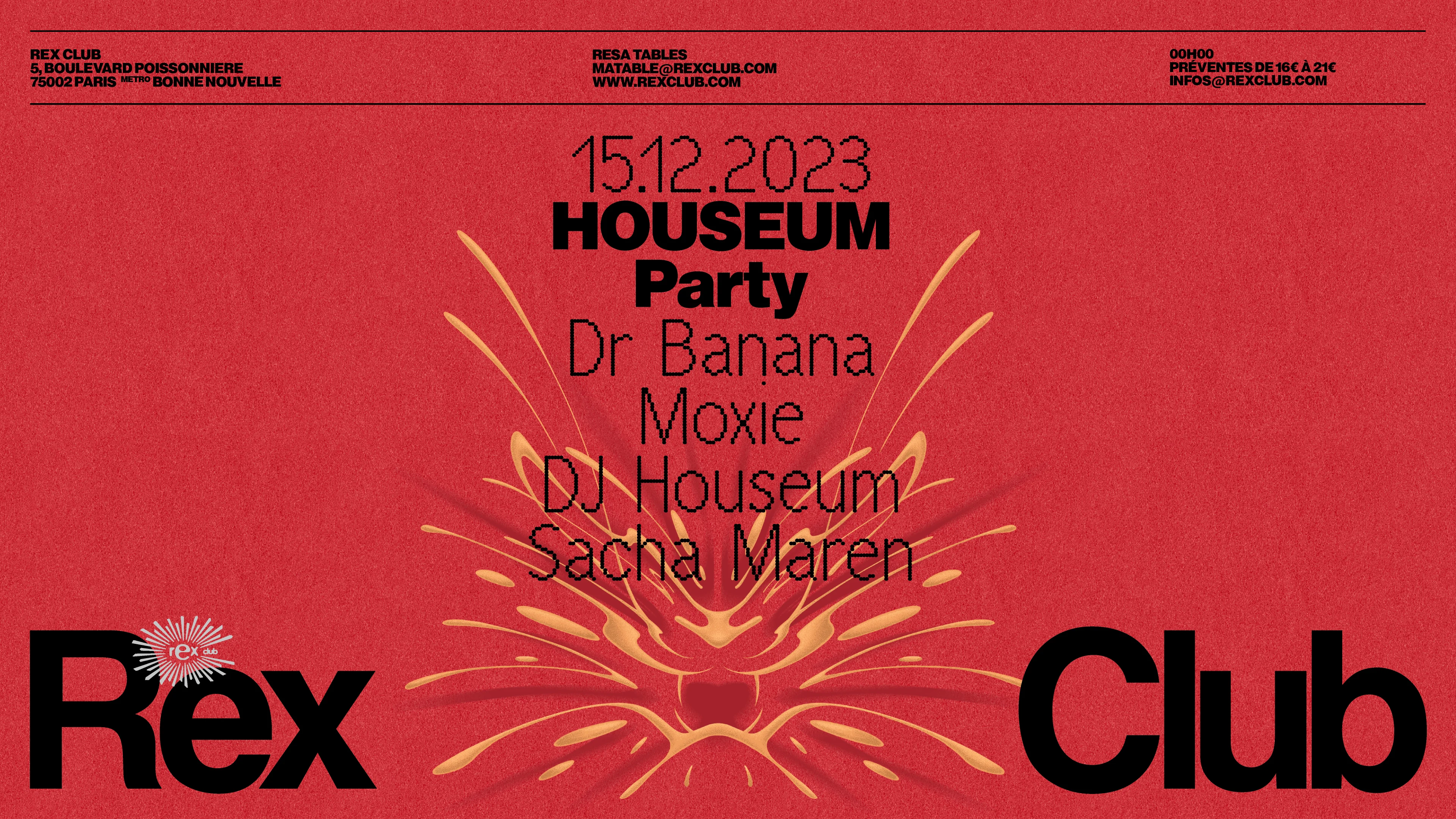 Houseum Party: Dr Banana, Moxie, Dj Houseum & Sacha Maren Cover