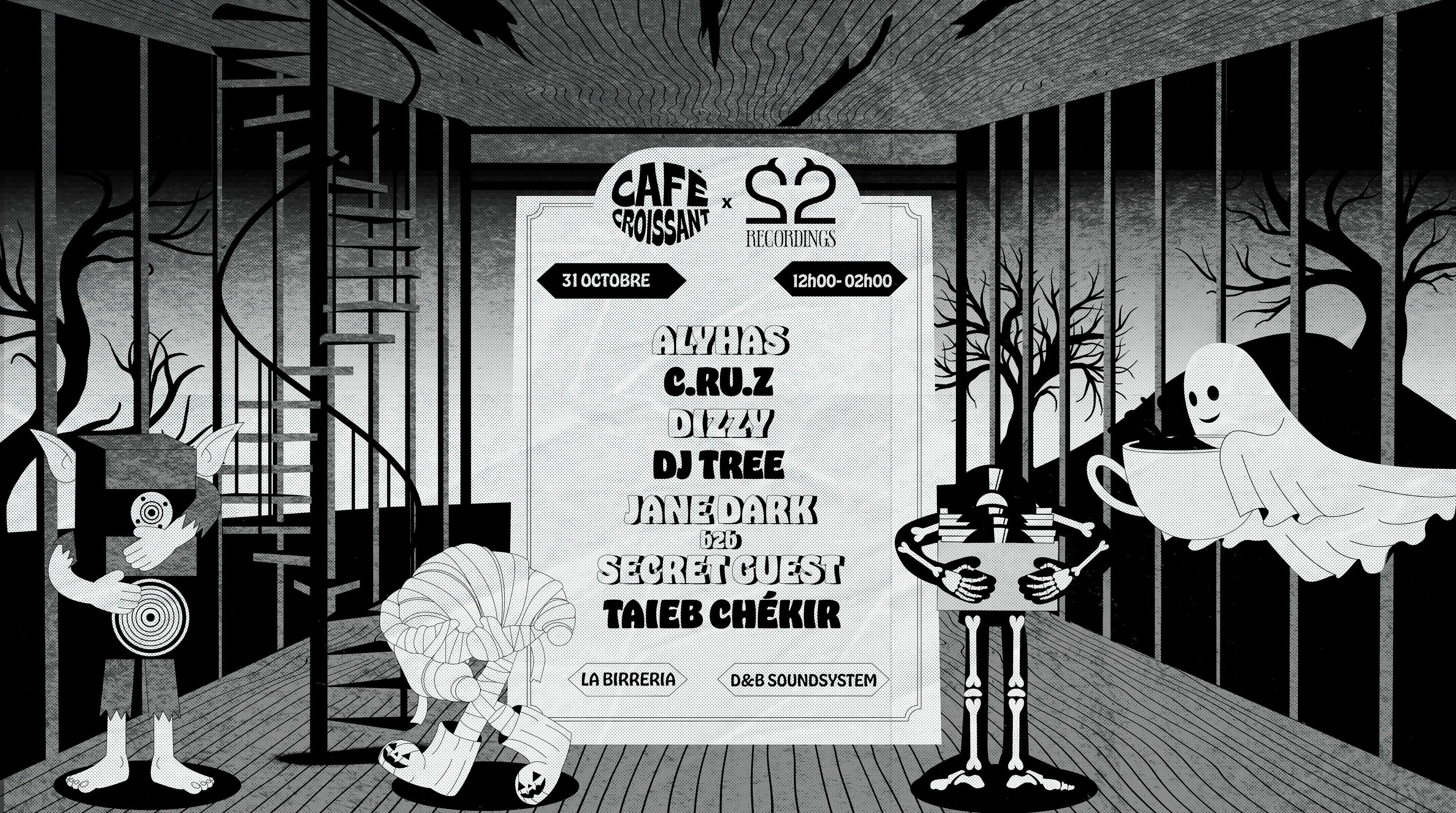 Café Croissant & 22recordings - Halloween Edition (16h) Cover