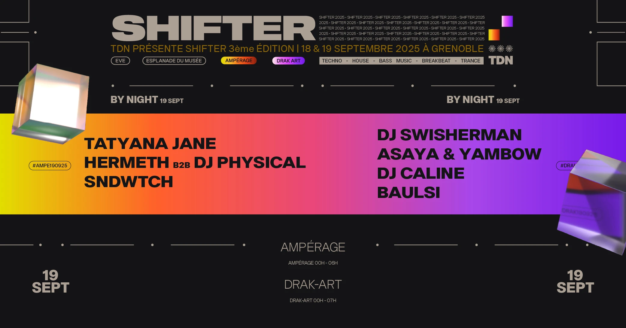 Tdn Présente Shifter 2025 | By Night Cover