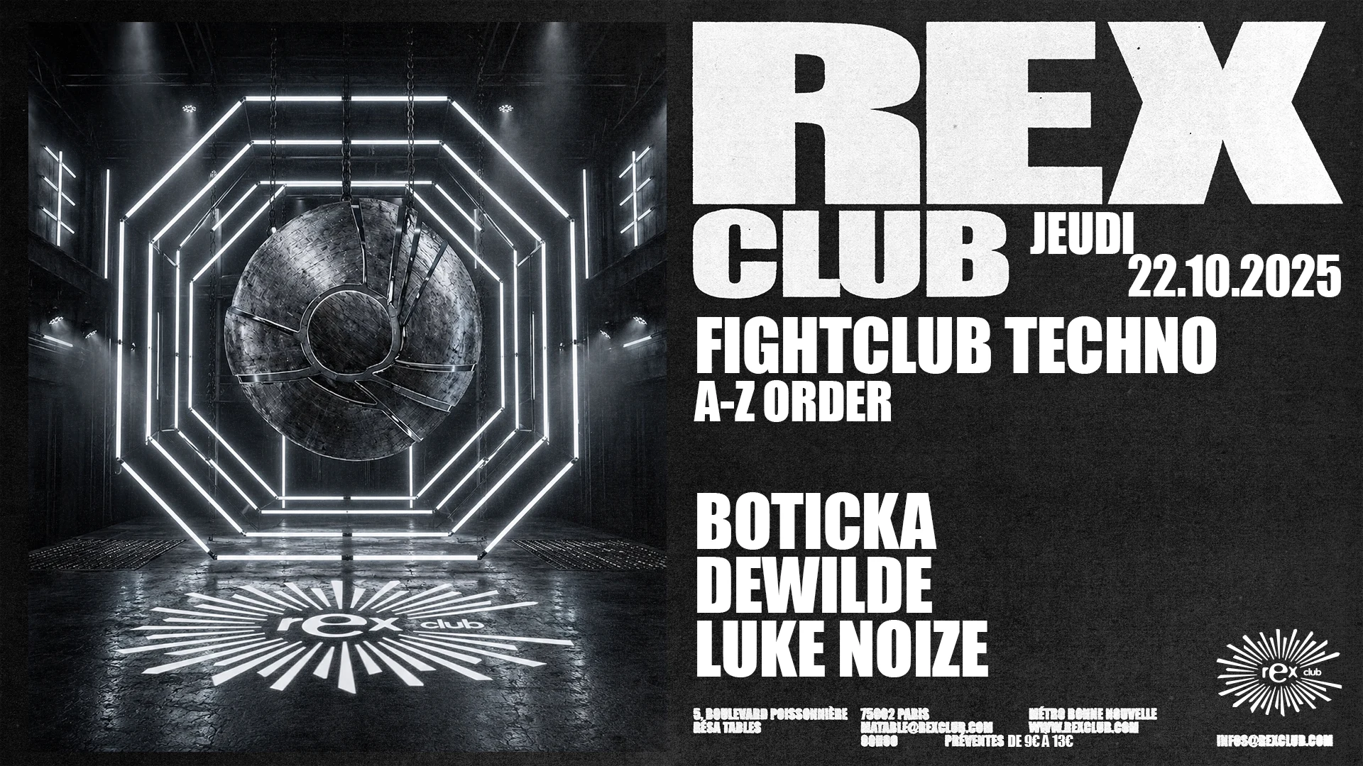 Fightclub Techno: Boticka, Dewilde, Luke Noize Cover