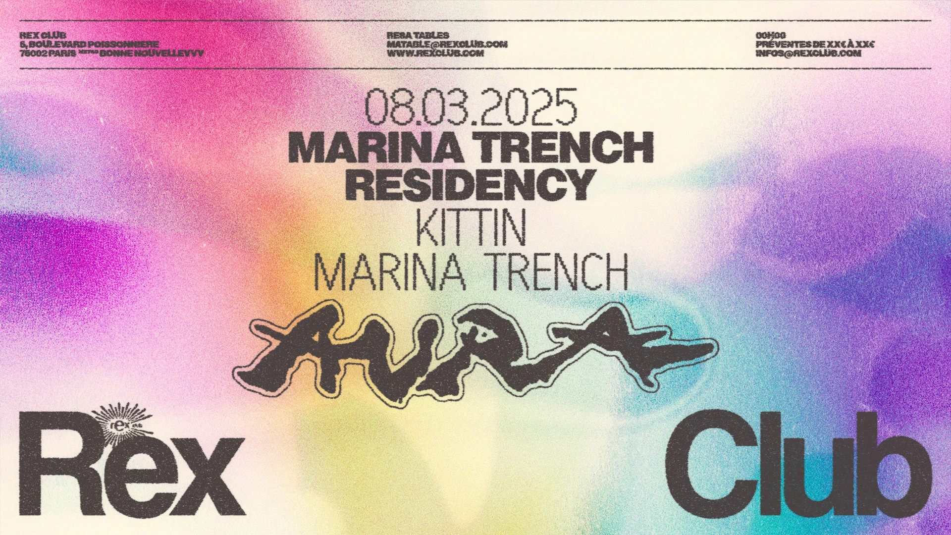 Marina Trench Aura's Residency: Kittin, Marina Trench Cover