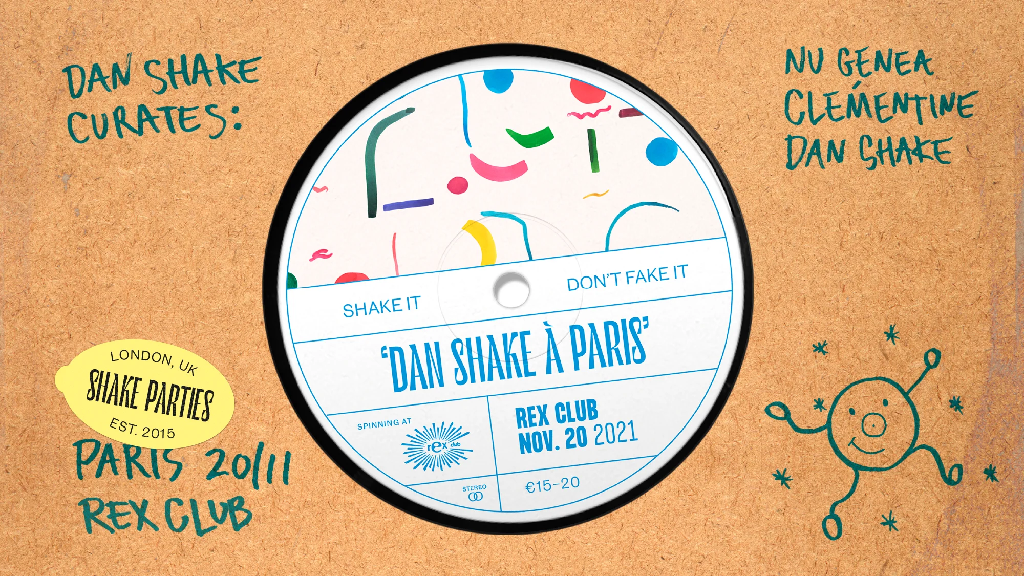 Dan Shake Curates: Nu Genea,  Clémentine, Dan Shake Cover