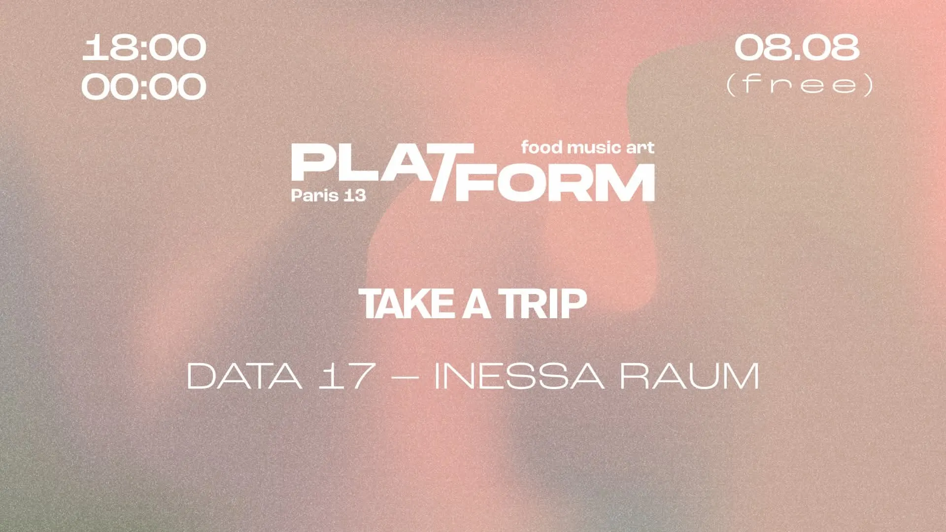 Take A Trip • Data 17 X Inessa Raum • Free Cover
