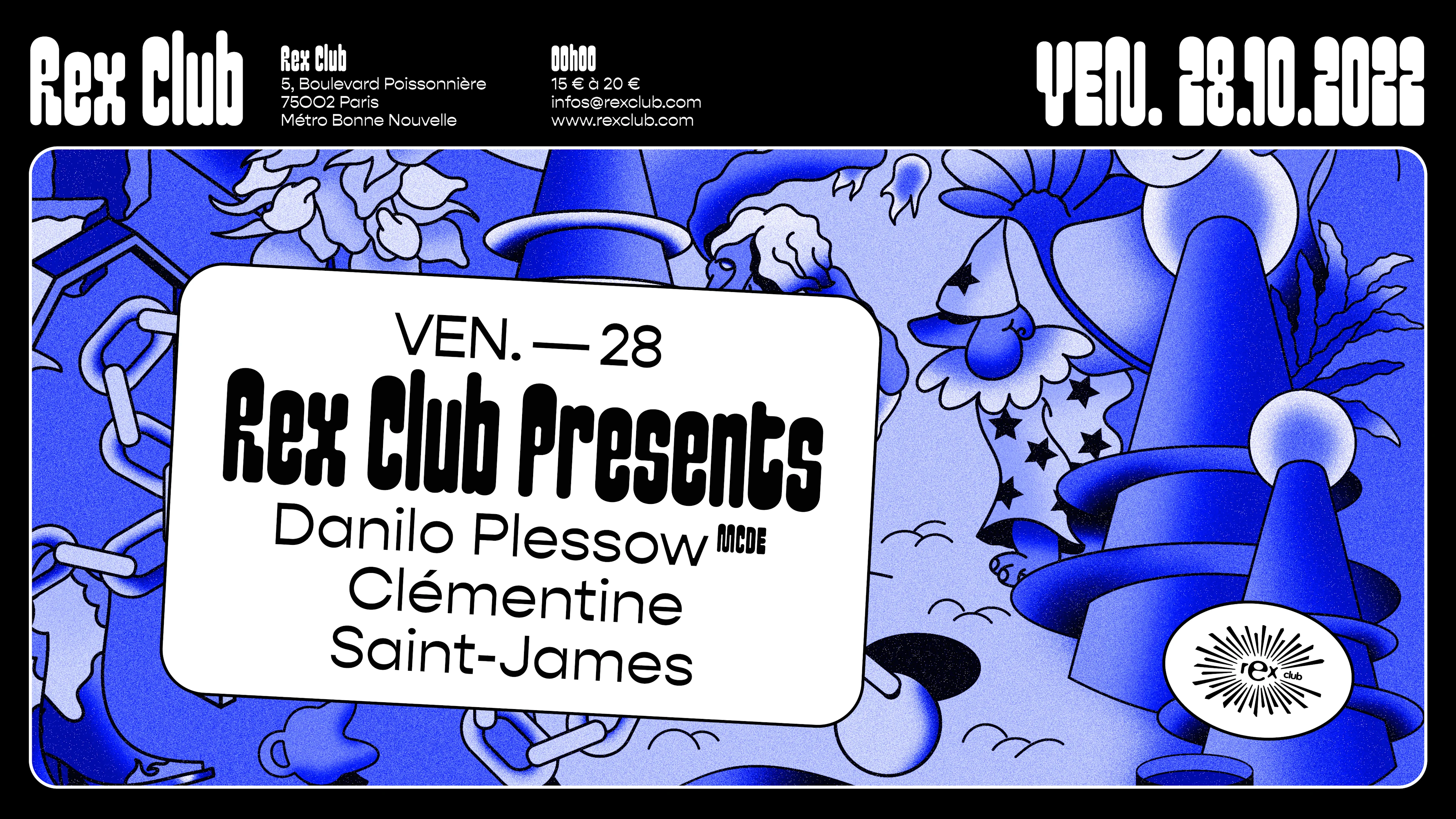 Rex Club Presents: Danilo Plessow (Mcde), Clémentine, Saint-James Cover