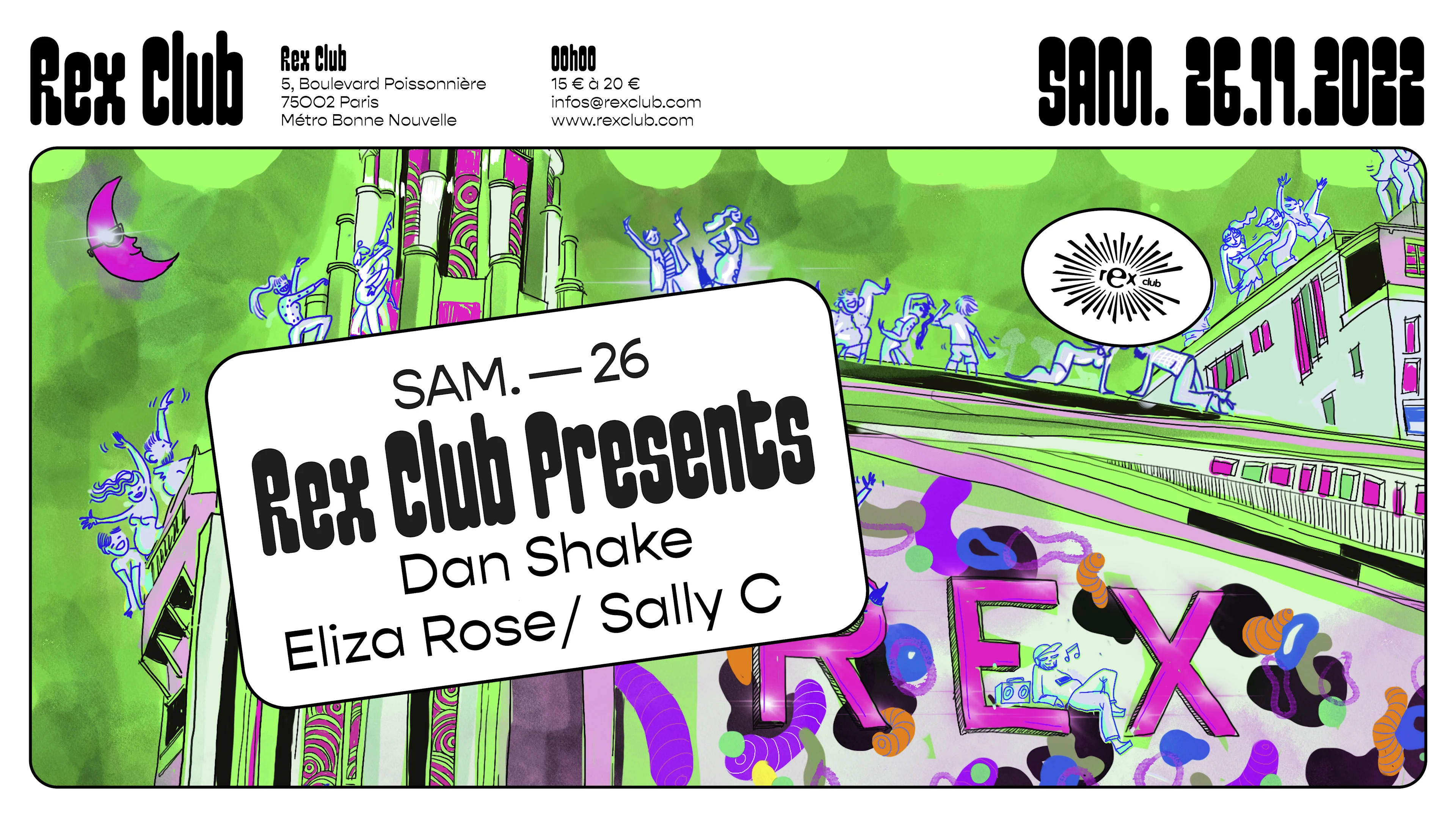 Rex Club Presents: Dan Shake, Eliza Rose, Sally C Cover