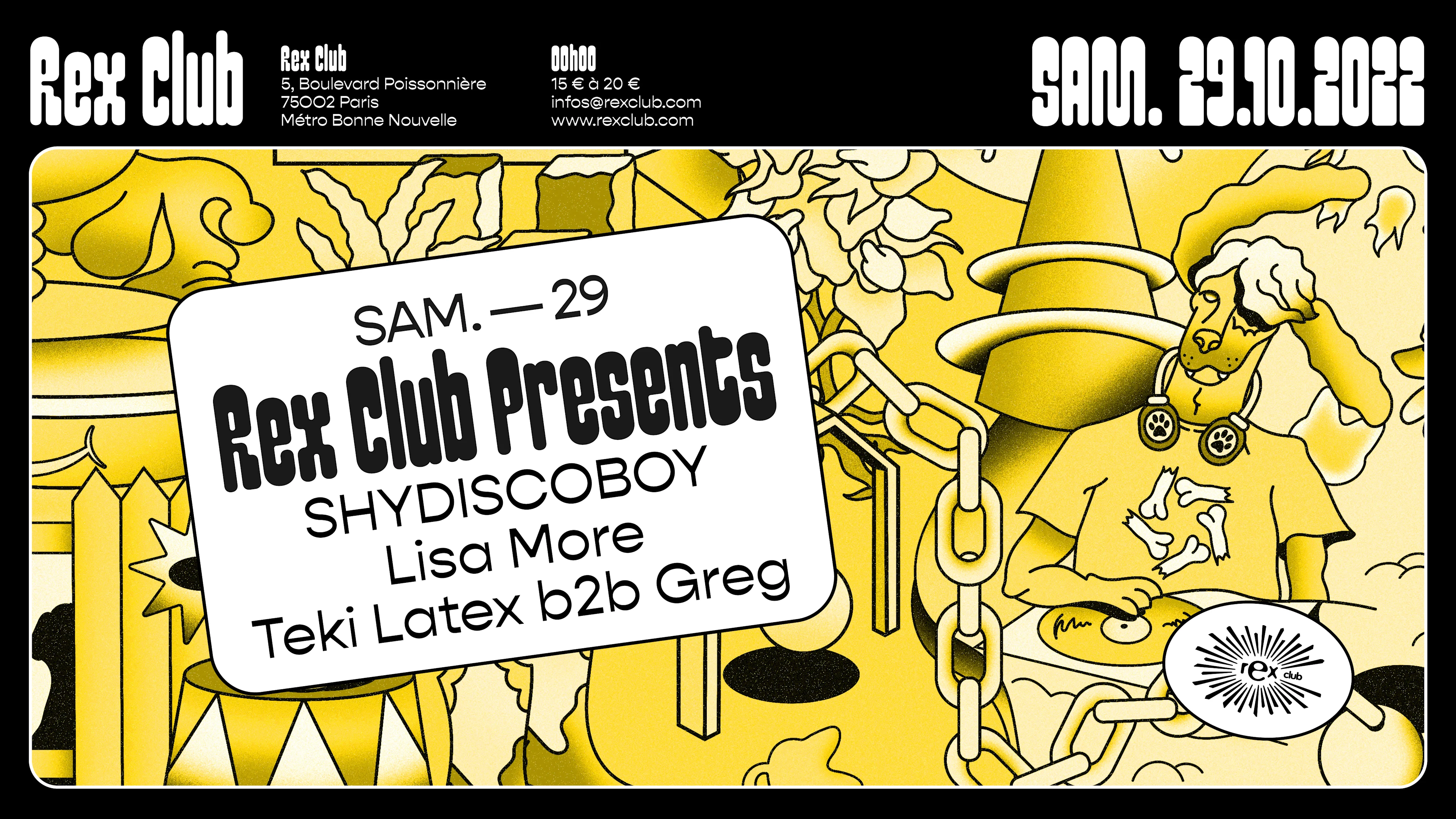 Rex Club Presents: Teki Latex B2b Greg, Shydiscoboy & More Cover