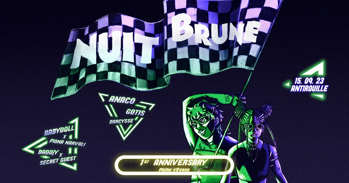 Nuit Brune 1rt Aniversary Cover