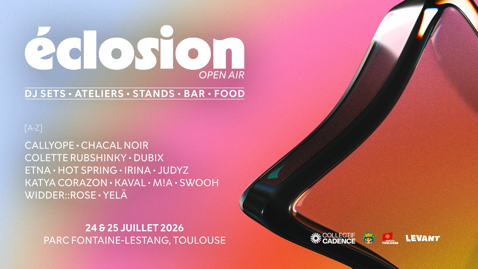 Éclosion • Open Air Toulouse • 2026 Cover