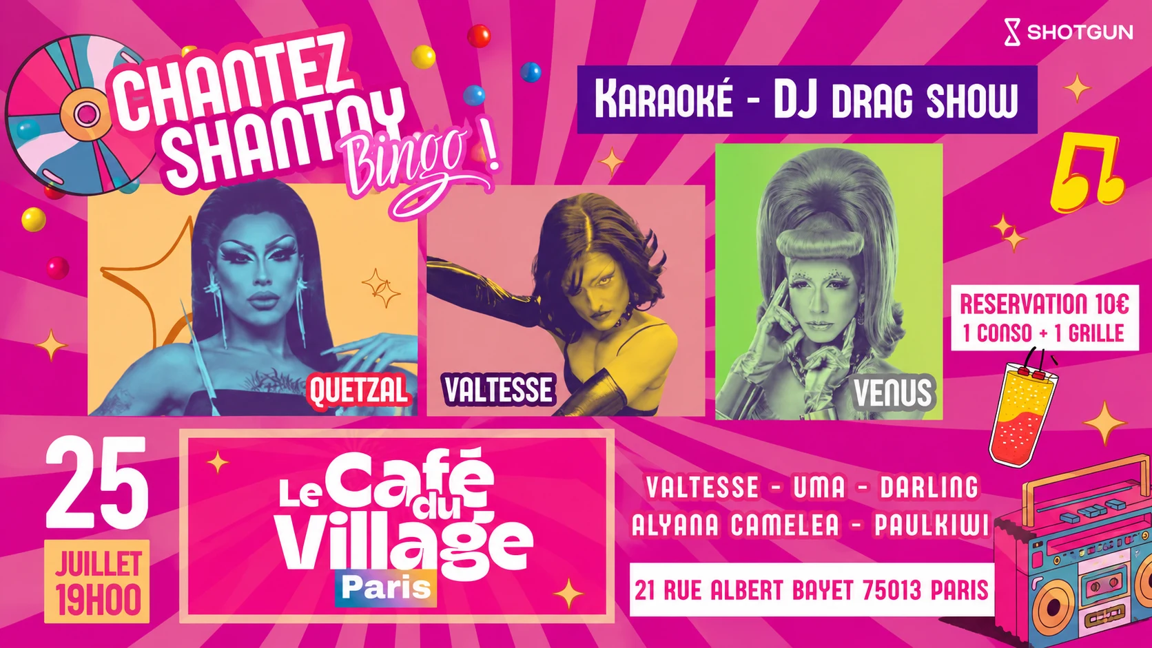 Chantez,Shantay, Bingo , Cover