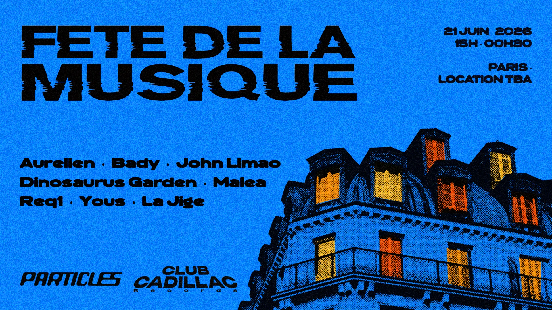 Club Cadillac X Particles : Fête De La Musique 2026 Cover