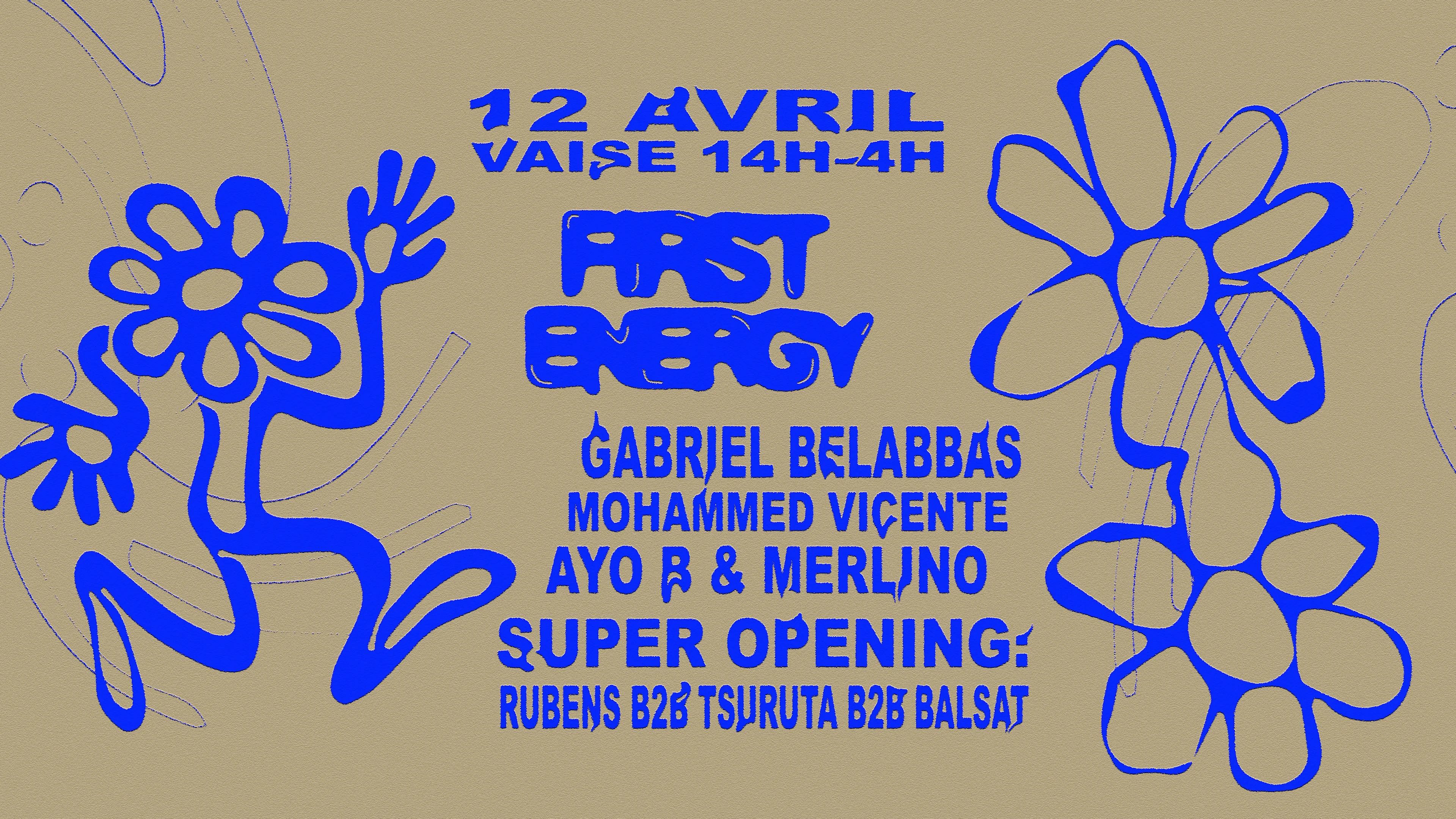 F.E- All Day Party W/ Gabriel Belabbas, Ayo B & Merlino... Cover