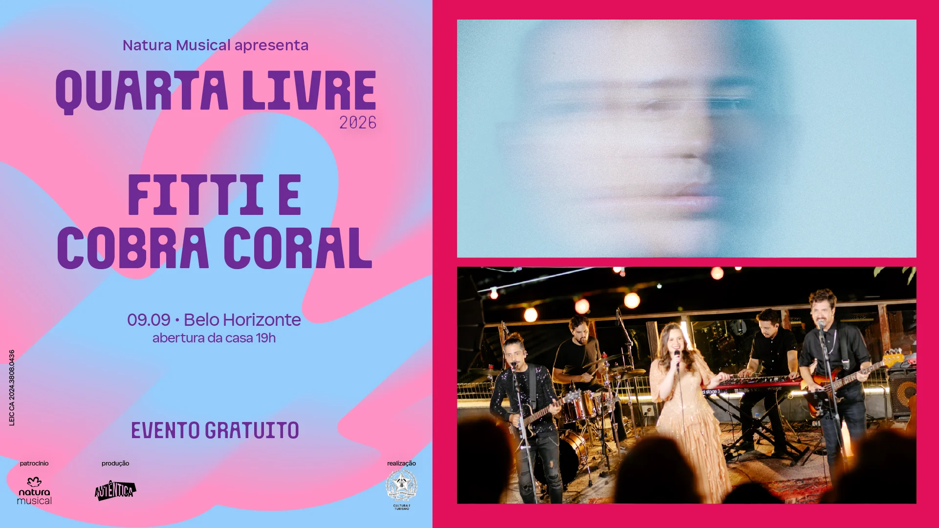 Quarta Livre Apresenta Fitti (Pe) E Cobra Coral (Mg) Cover