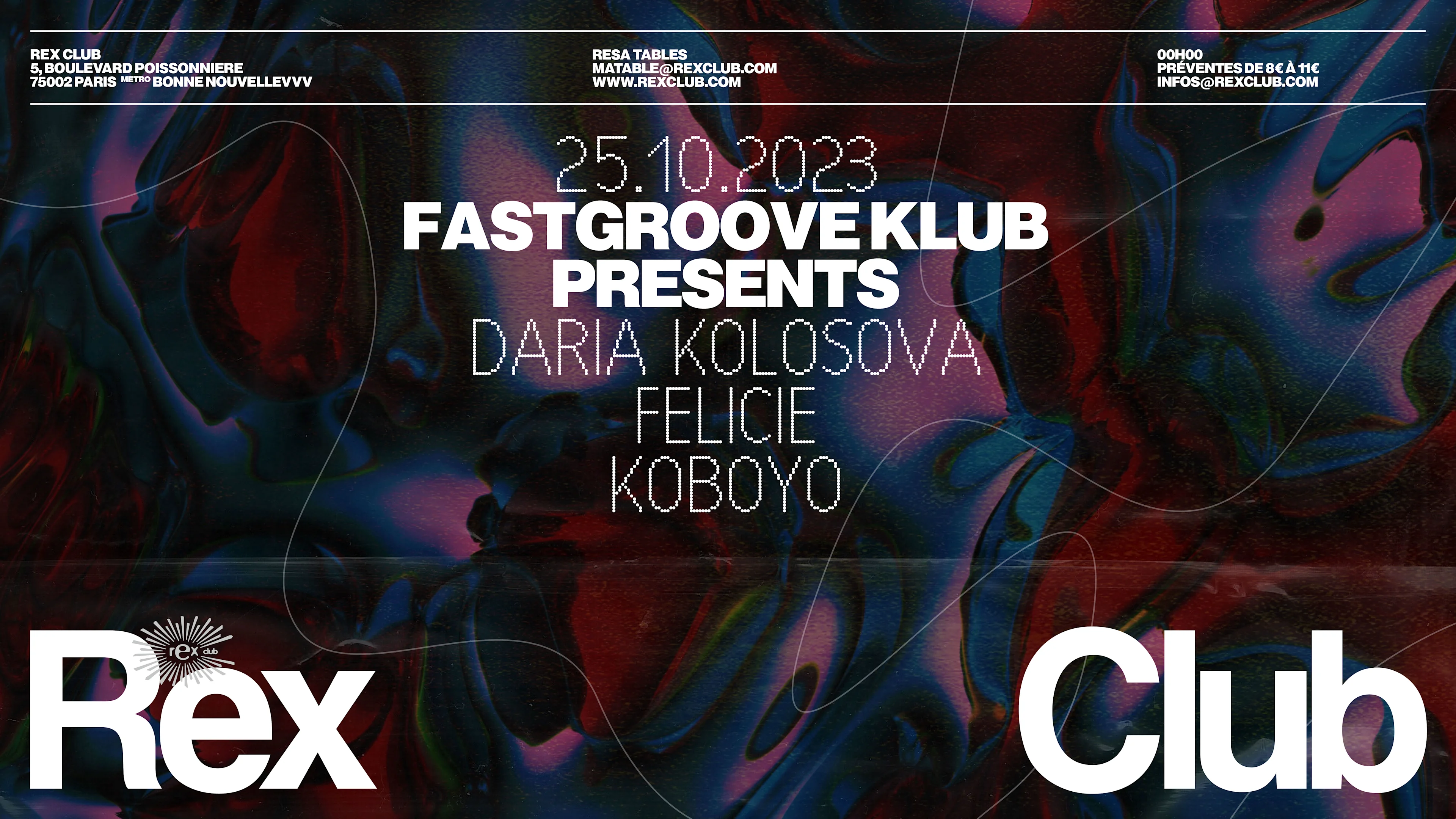 Fastgroove Klub Presents: Daria Kolosova, Felicie, Koboyo Cover