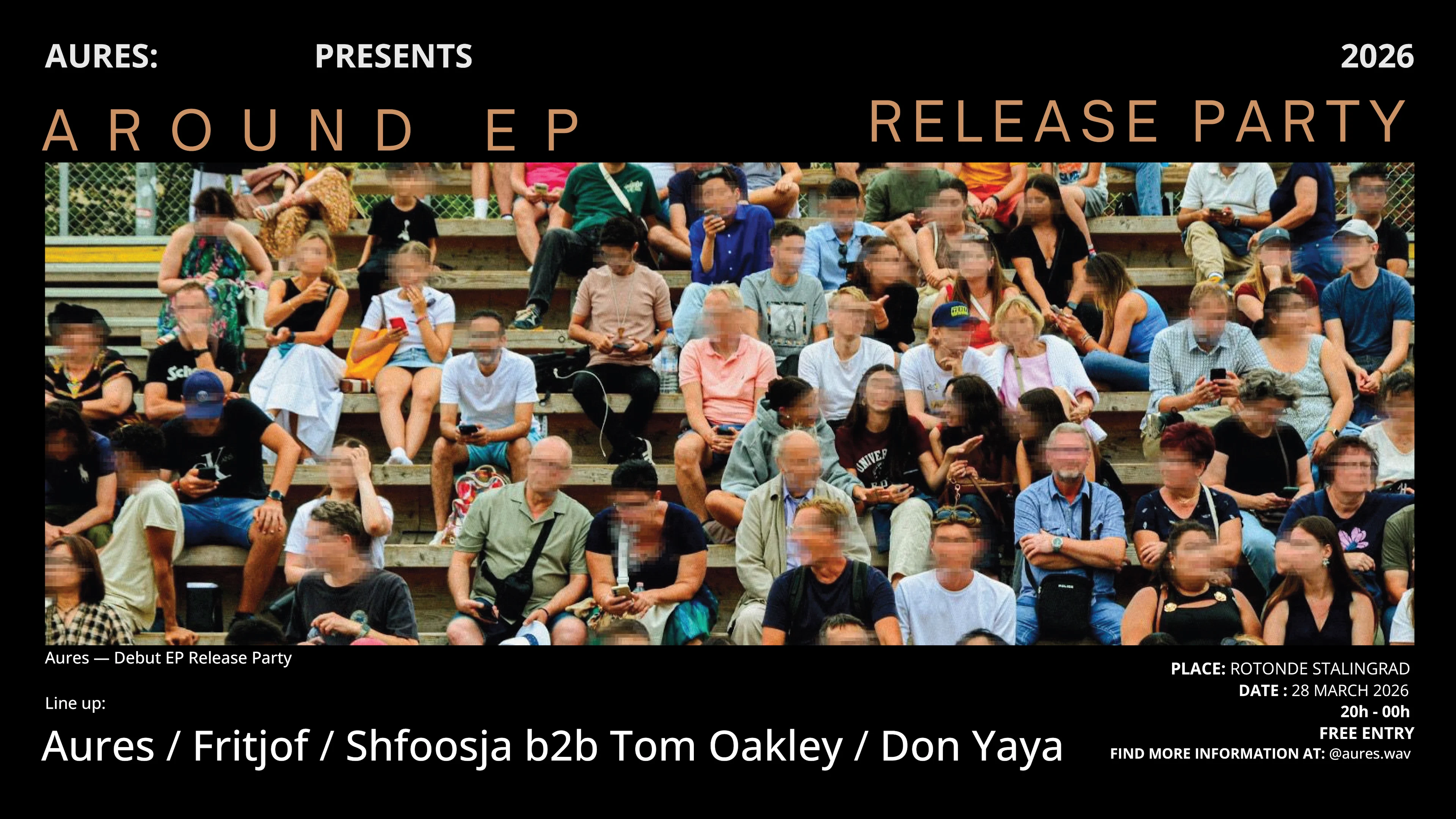 Aures - Around Release Party Cover