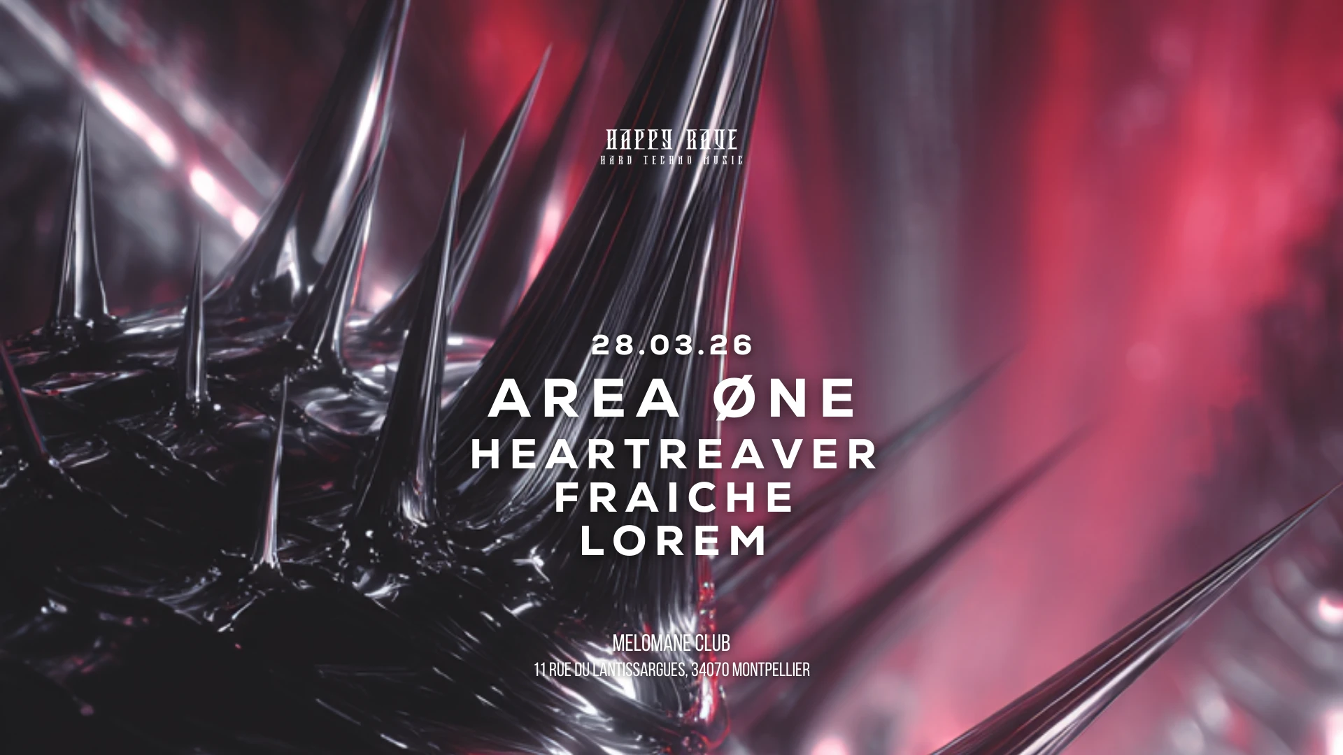 Happy Rave Invite Area One Cover