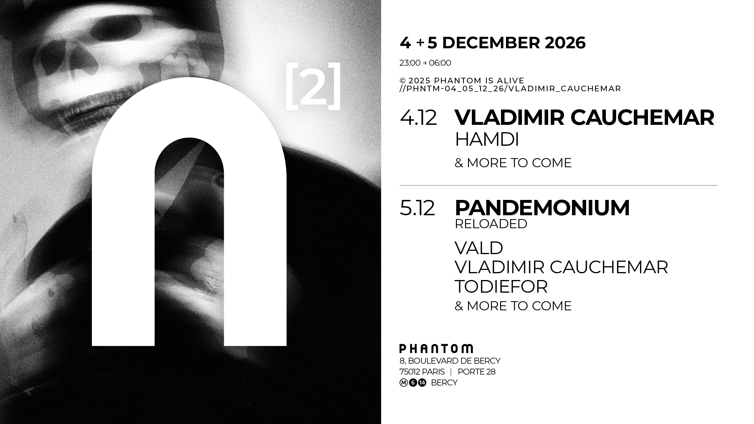 Phantom [2] : Vladimir Cauchemar + Pandemonium Reloaded Cover
