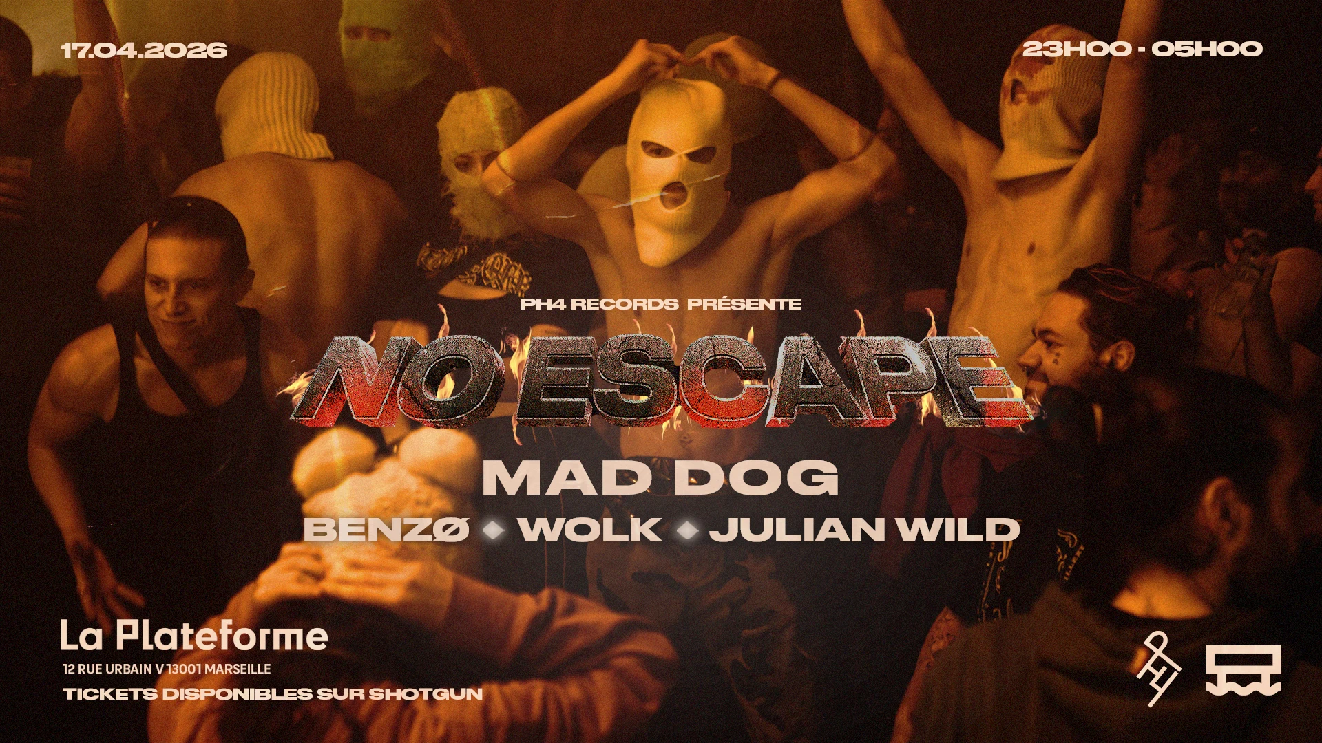 Ph4 Records Présente : No Escape Act III - Marseille Cover
